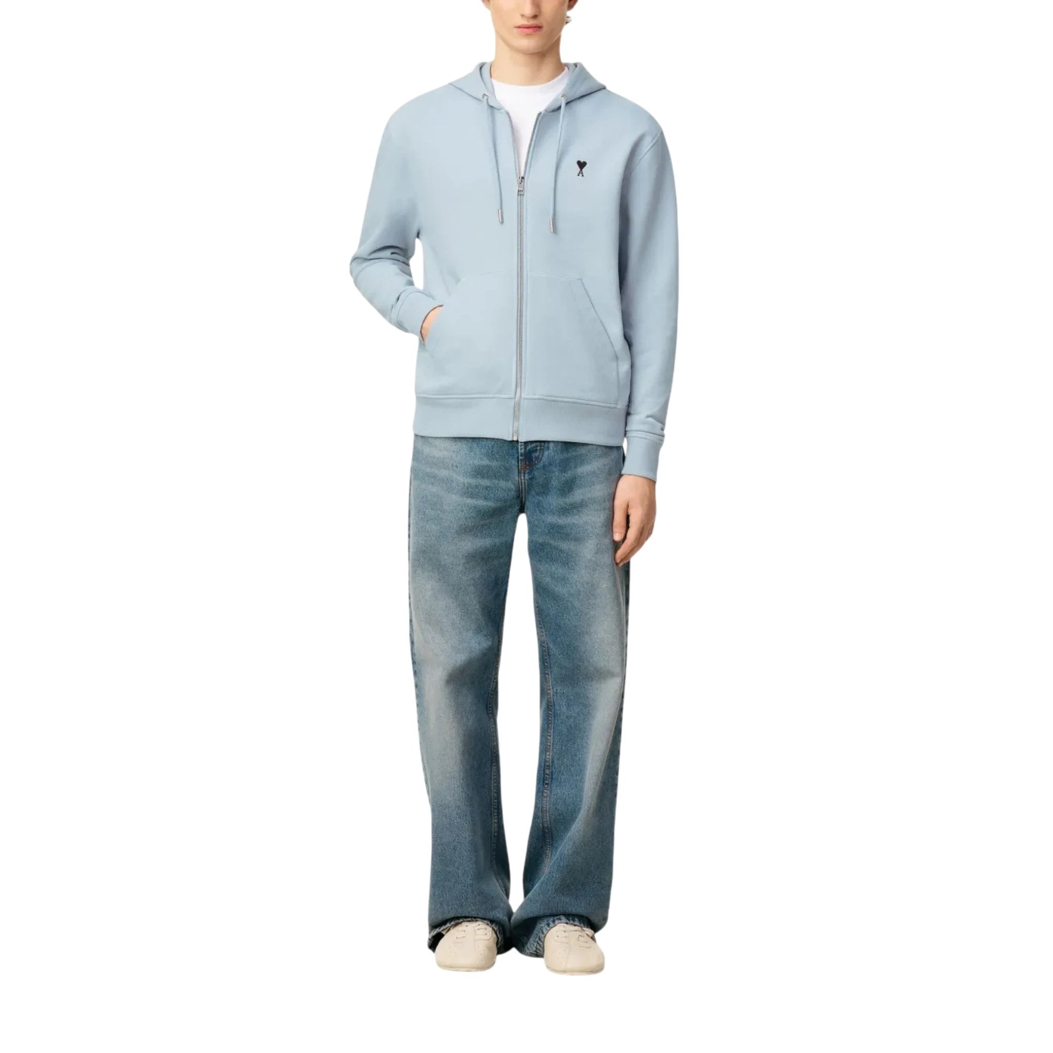 Ami Paris Sweat Zip à Capuche