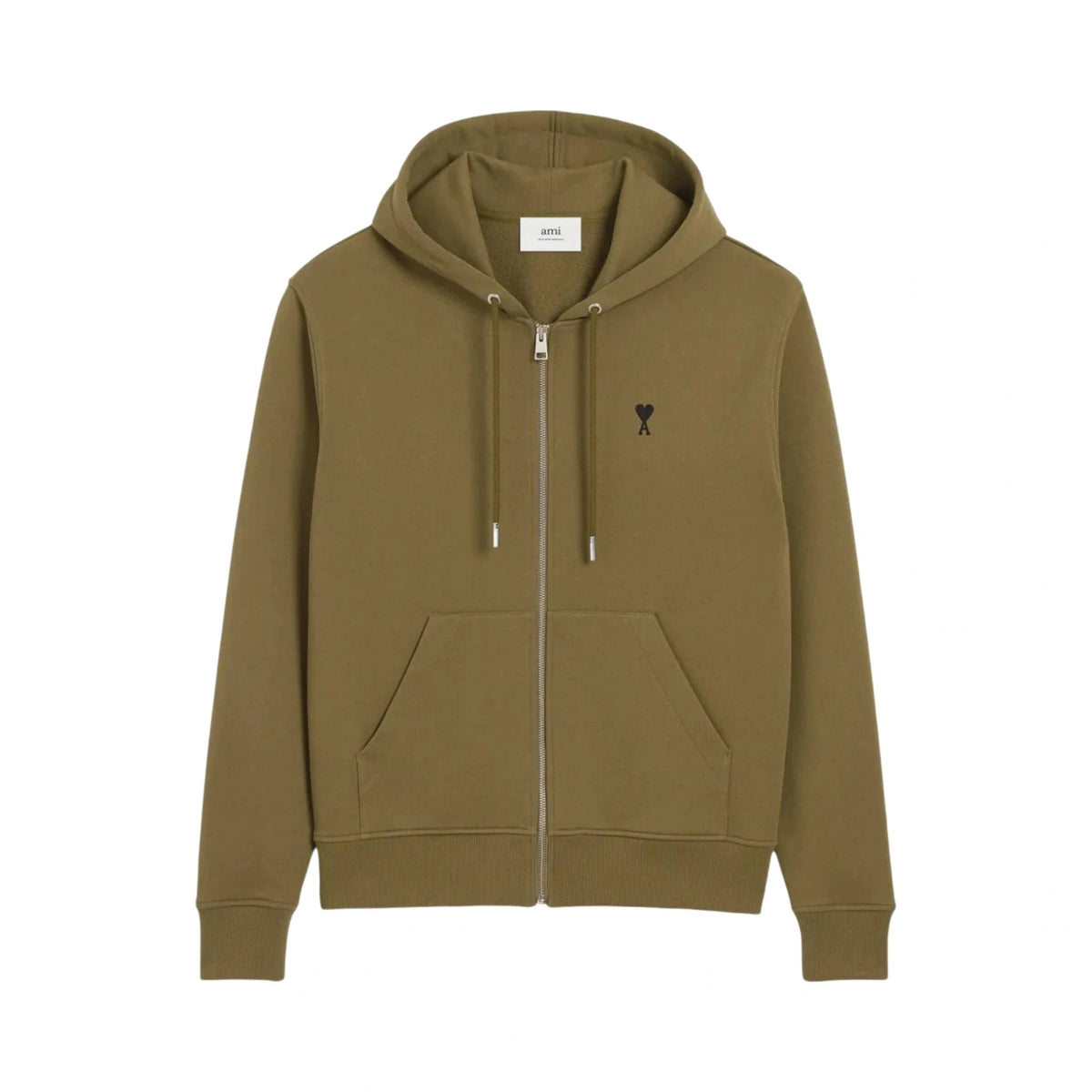 AMI Paris Sweat Zip à Capuche