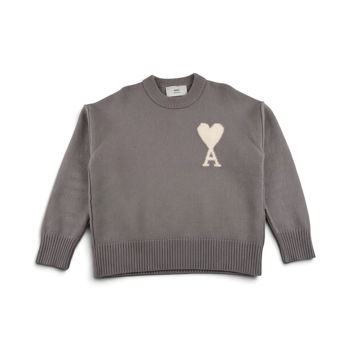 AMI Paris Pull Col Rond Laine