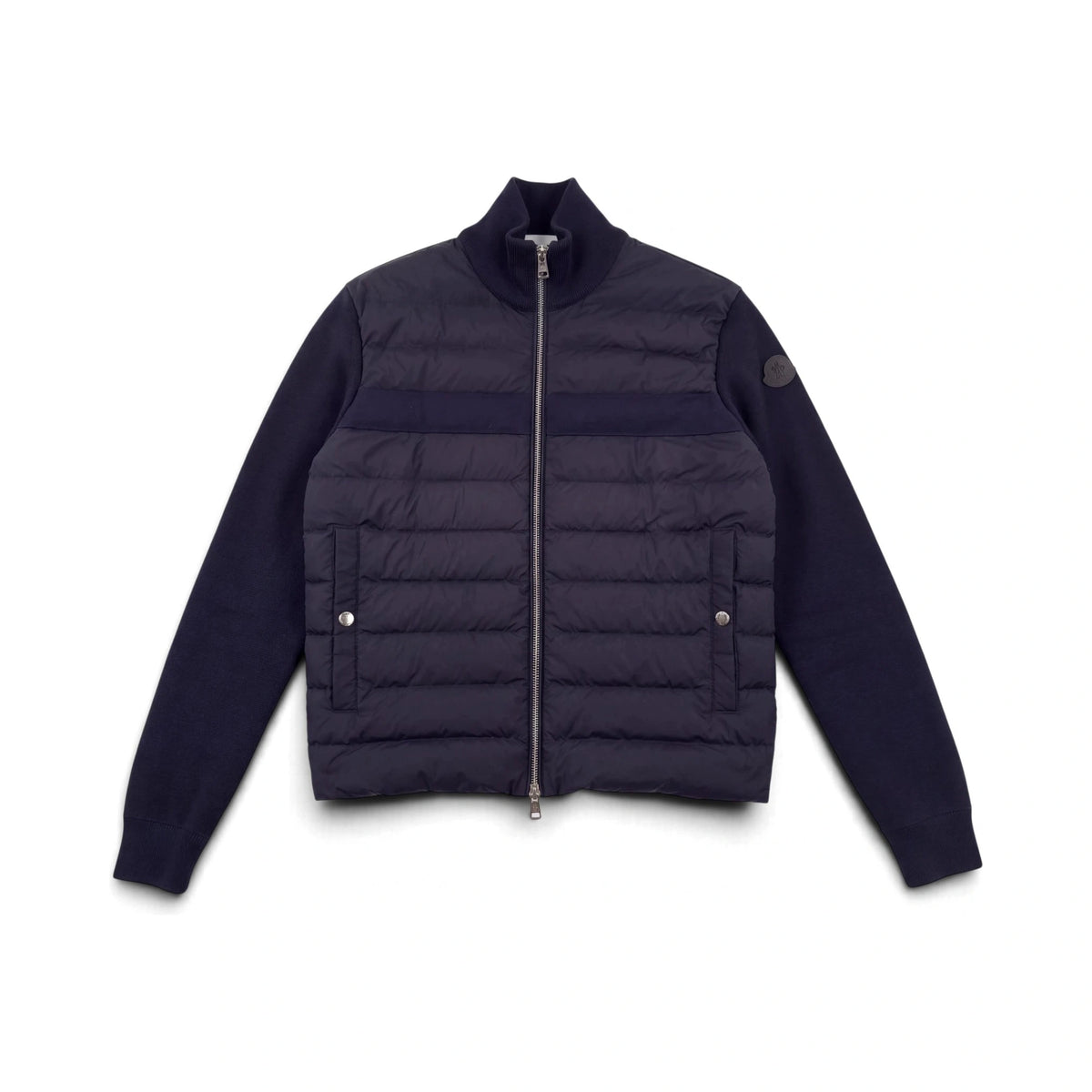 Moncler Cardigan Bi-Matière Sans Capuche