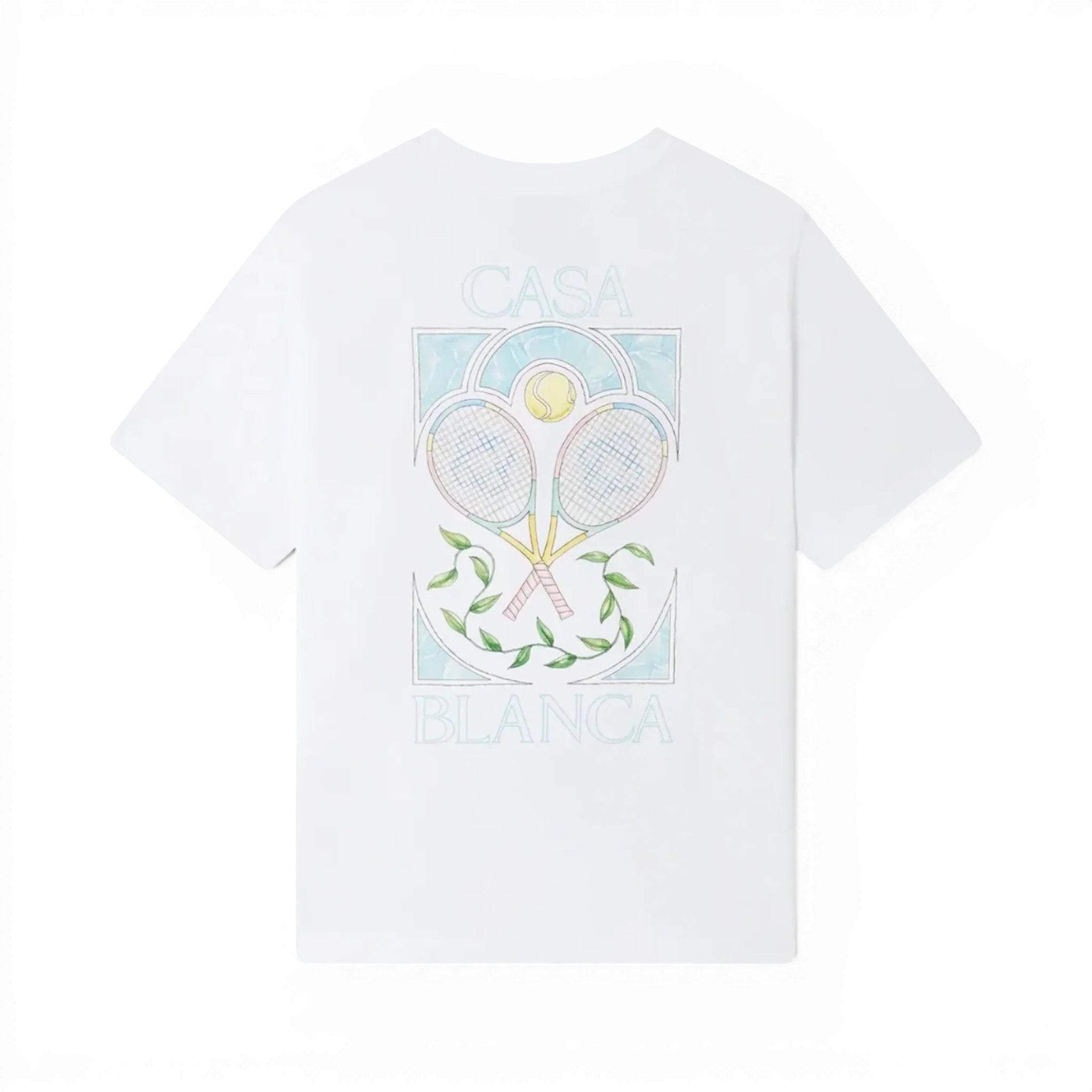 Casablanca T-Shirt Tennis Bleu