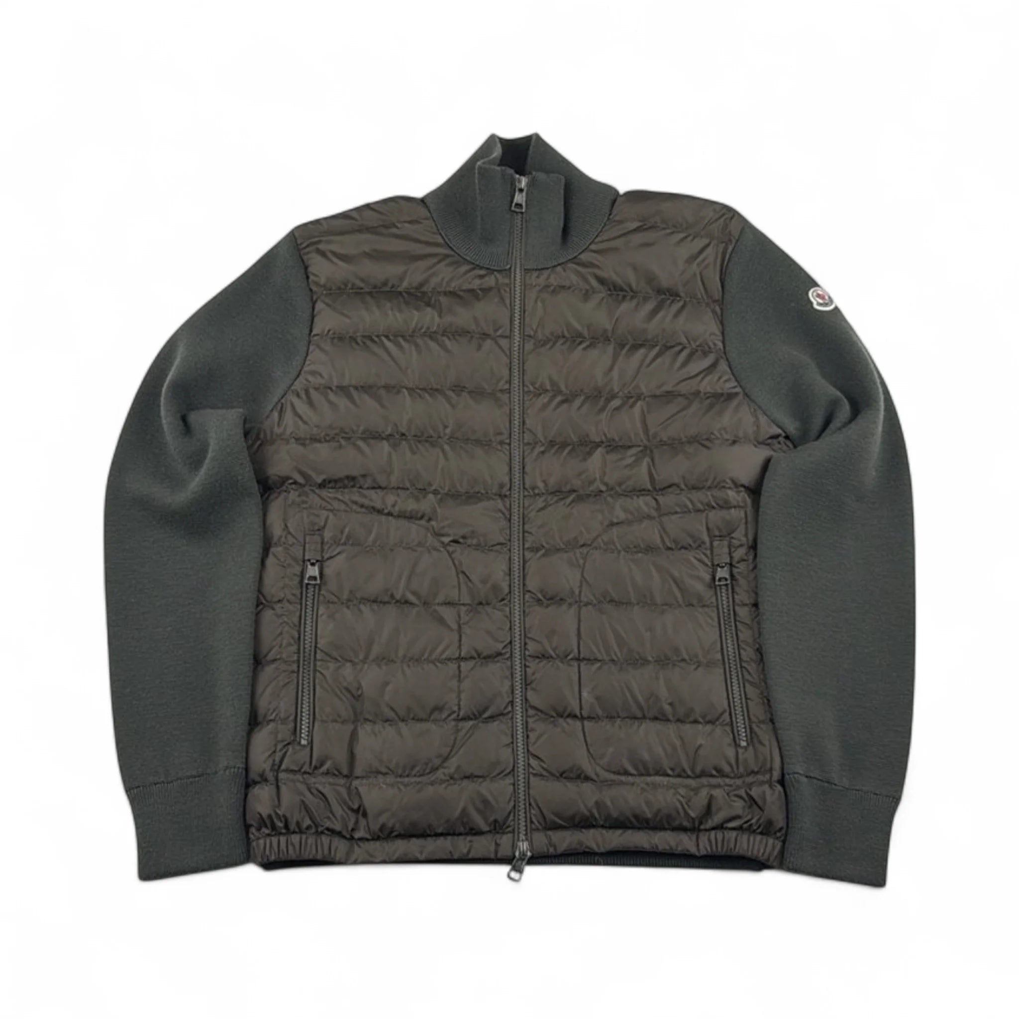 Moncler Cardigan Bi-Matière Sans Capuche — Taille S — Photo 1/3 #État_Très bon état