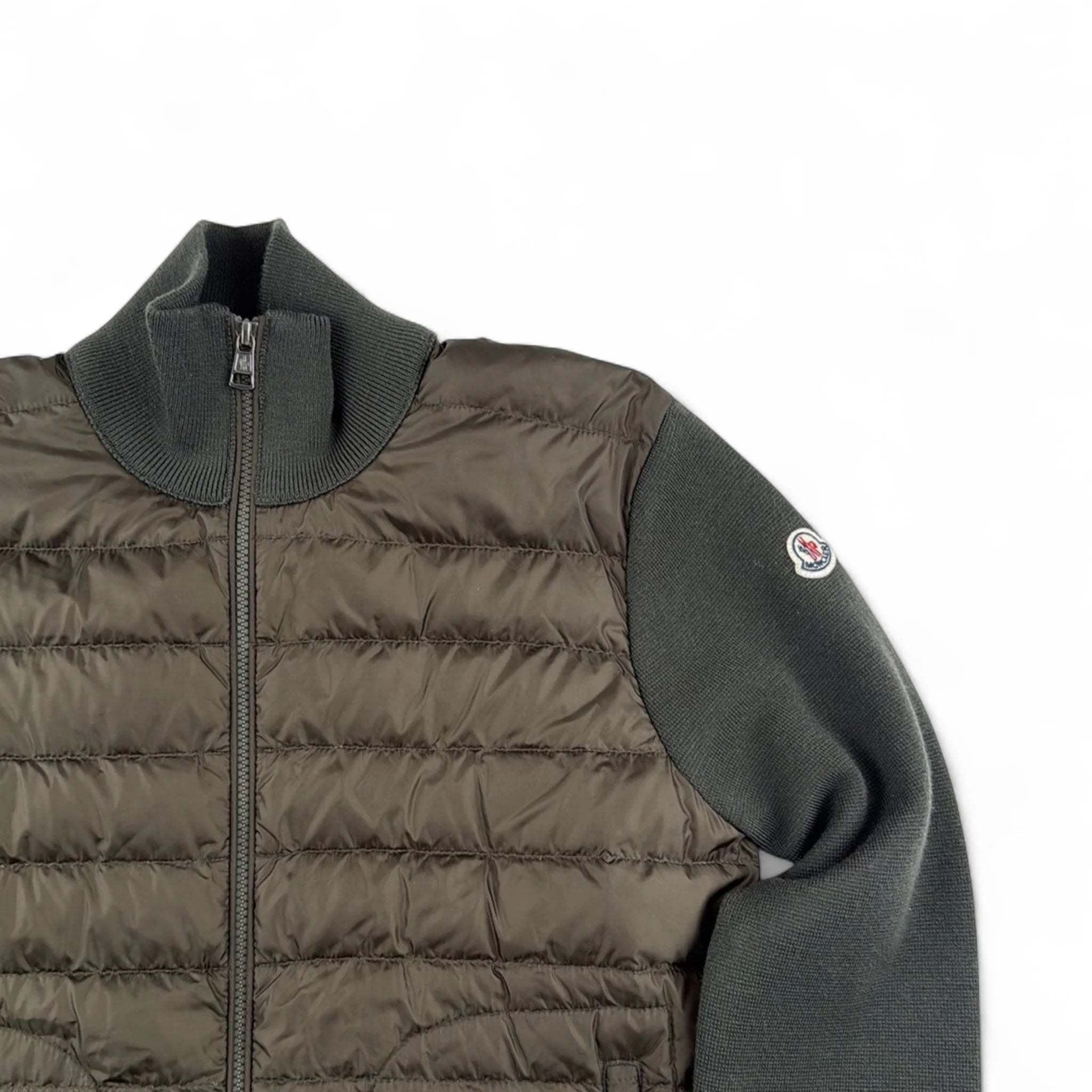 Moncler Cardigan Bi-Matière Sans Capuche — Taille S — Photo 2/3 #État_Très bon état