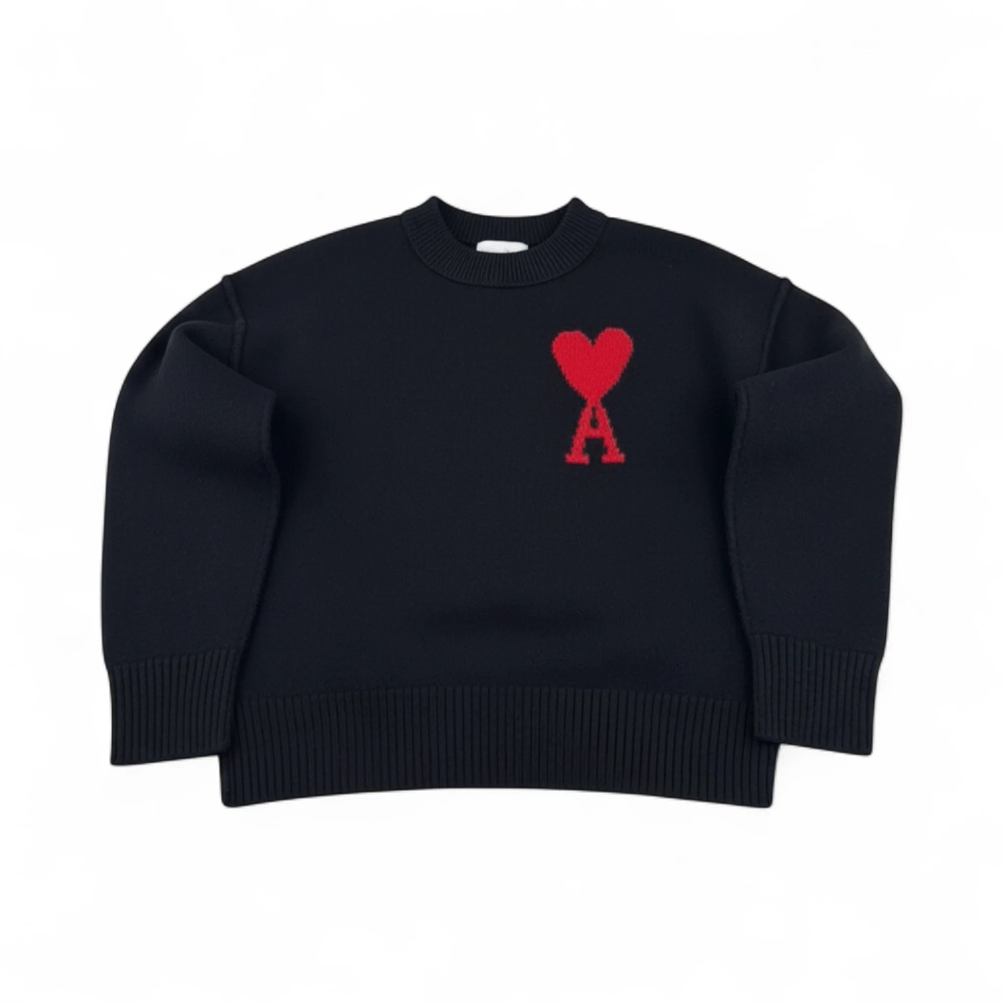 Ami Paris Pull Col Rond Laine
