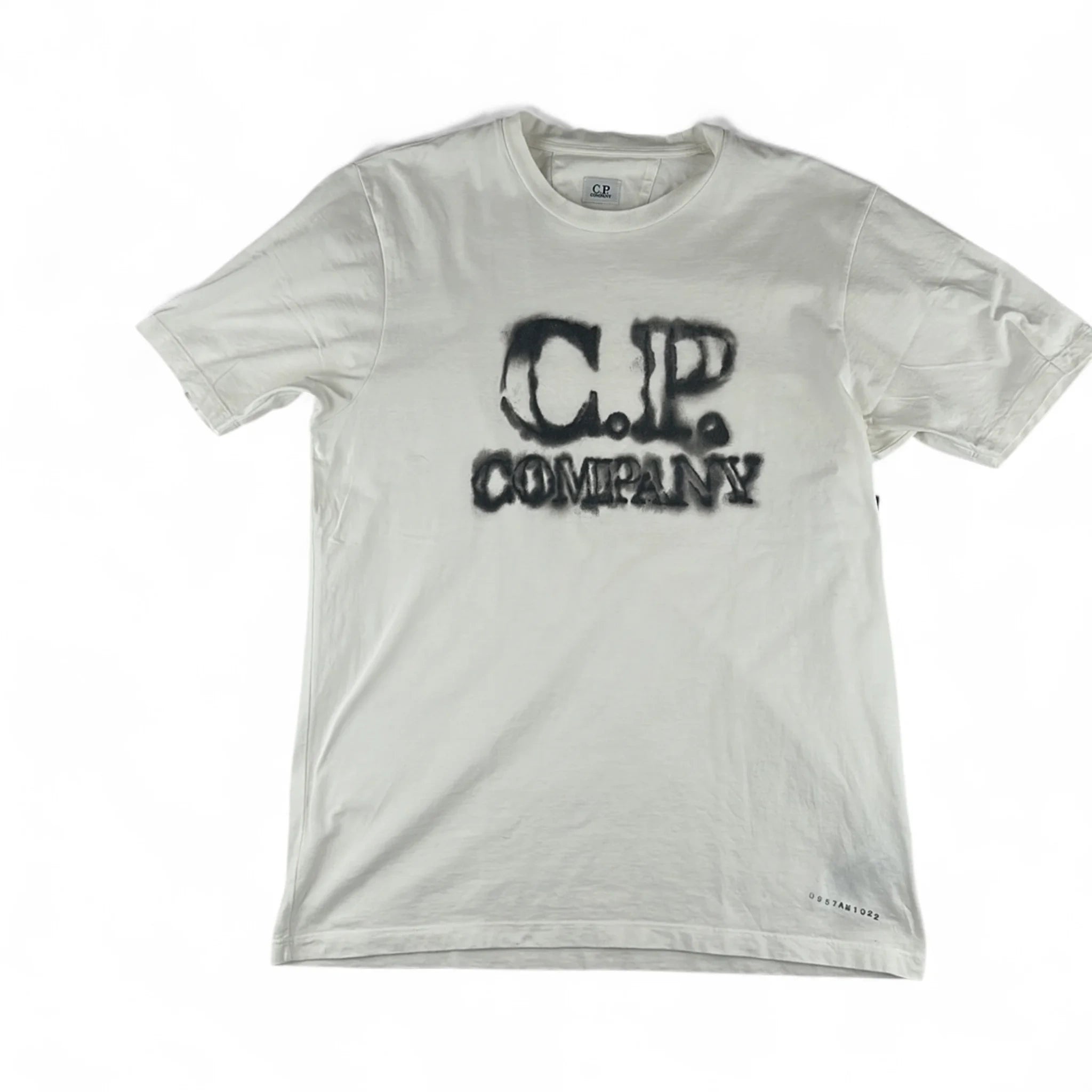 C.P. Company T-Shirt Gros Logo — Taille L — Photo 1/3 #État_Bon état