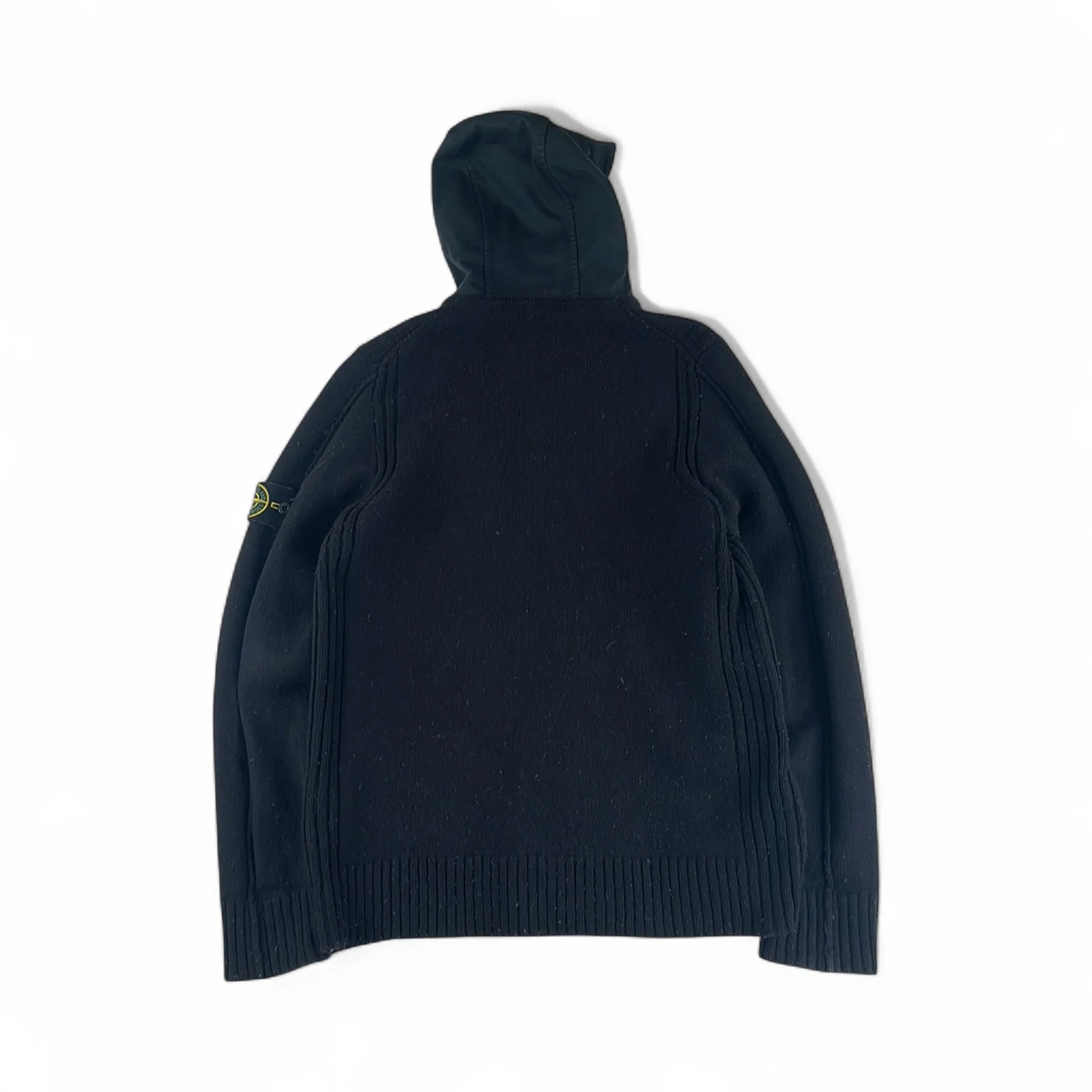 Stone Island Zip Bi-Matiere à Capuche — Taille L — Photo 3/3 #État_Très bon état