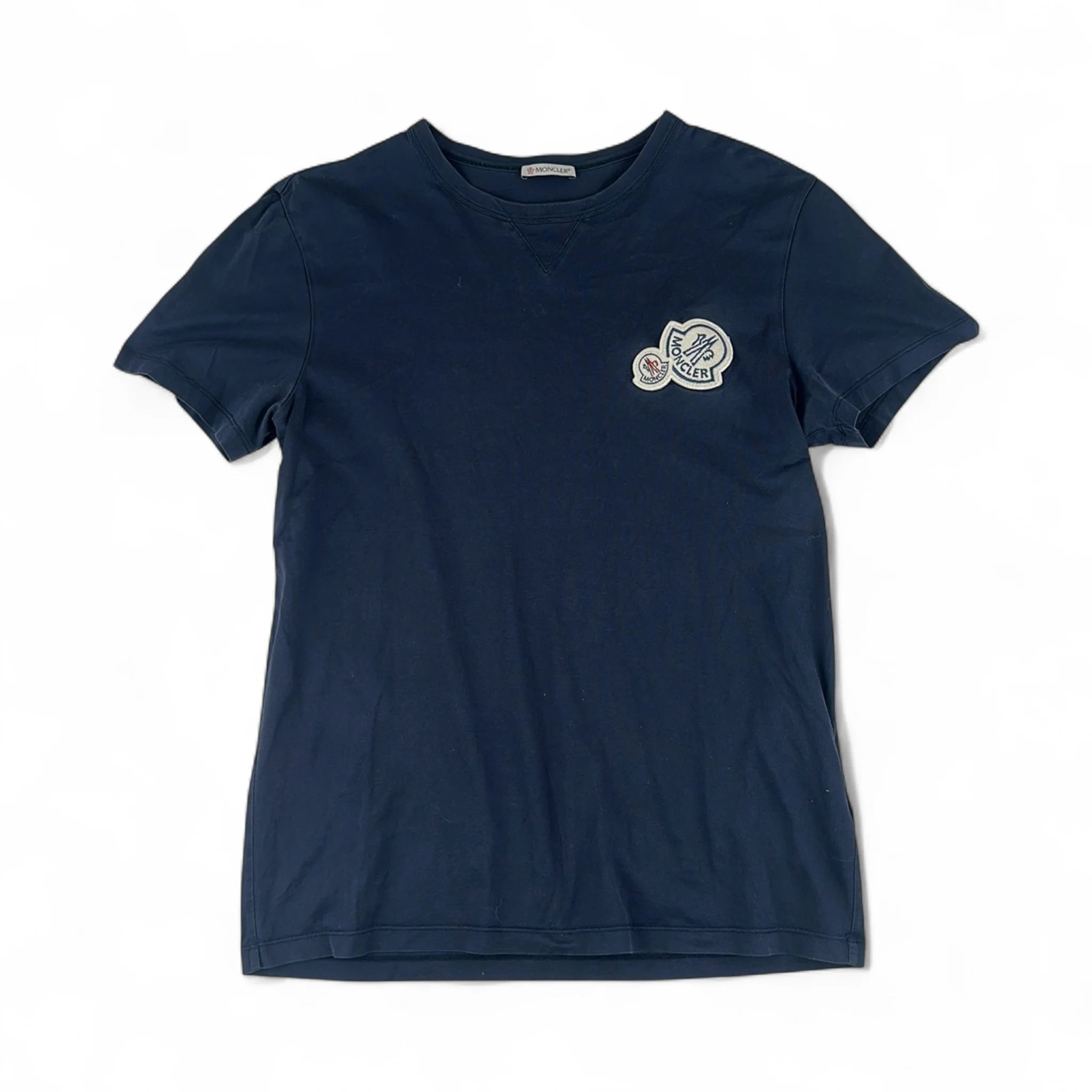 Moncler T-Shirt Double Logo — Taille M — Photo 1/3 #État_Très bon état