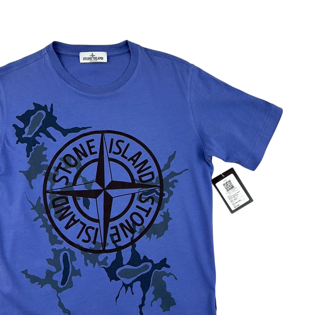 Stone Island T-Shirt Gros Logo Face — Taille XXS — Photo 2/3 #État_Très bon état