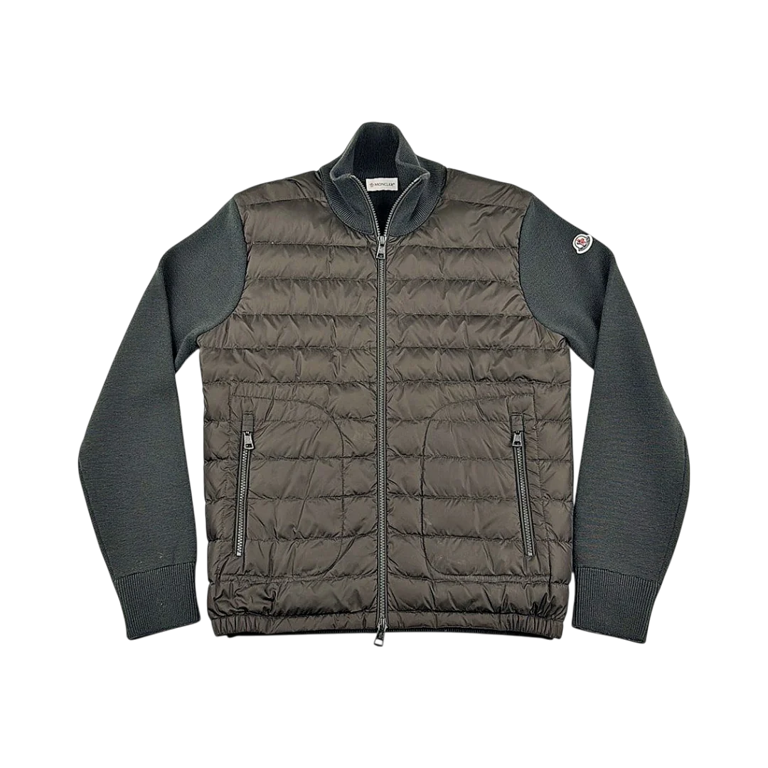 Moncler Cardigan Bi-Matière Sans Capuche — Taille S — Photo 2/6 #État_Très bon état