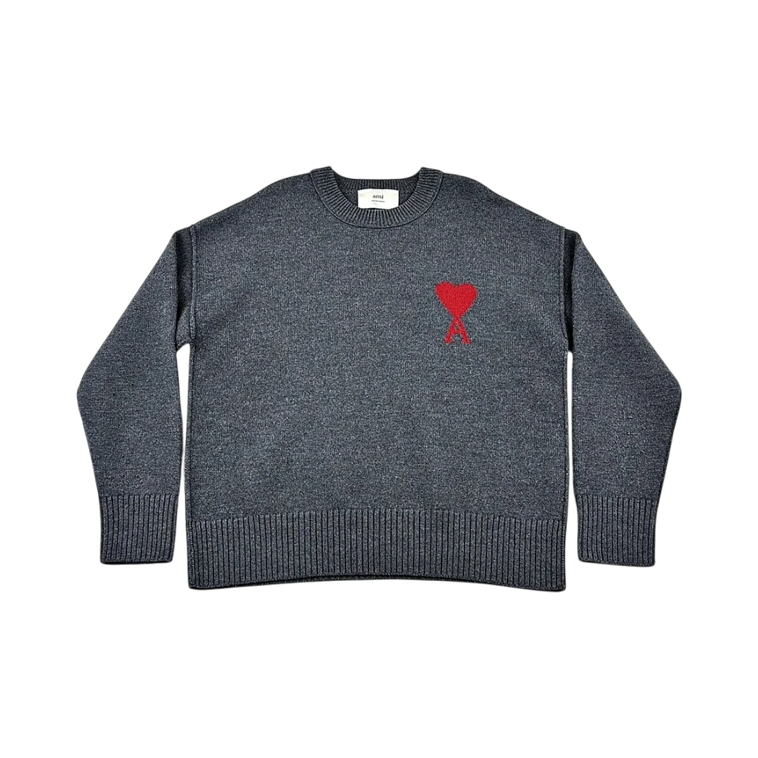 Ami Paris Pull Col Rond Laine — Taille M — Photo 1/3 #État_Très bon état