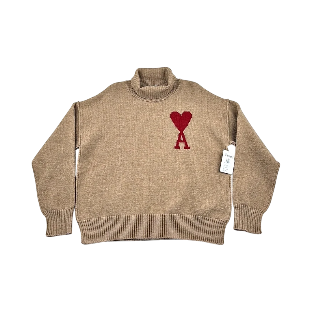 Ami Paris Pull Col Roulé Laine — Taille M — Photo 1/3 #État_Très bon état