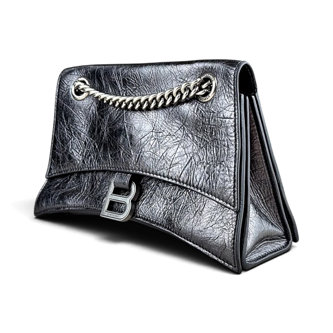 Balenciaga Crush Leather Shoulder Bag