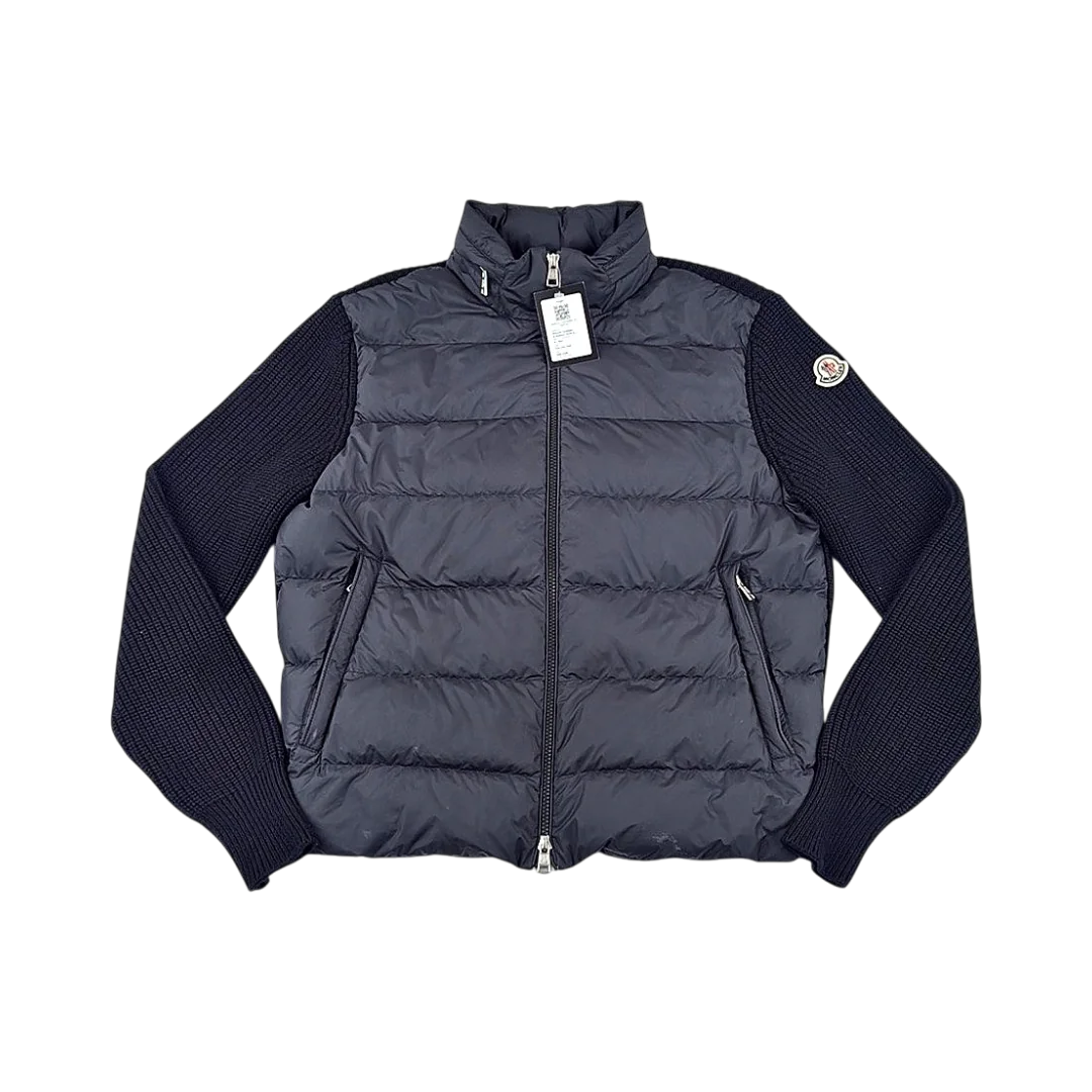 Moncler Cardigan Bi-Matière Tricot à Capuche — Taille M — Photo 1/3 #État_Très bon état