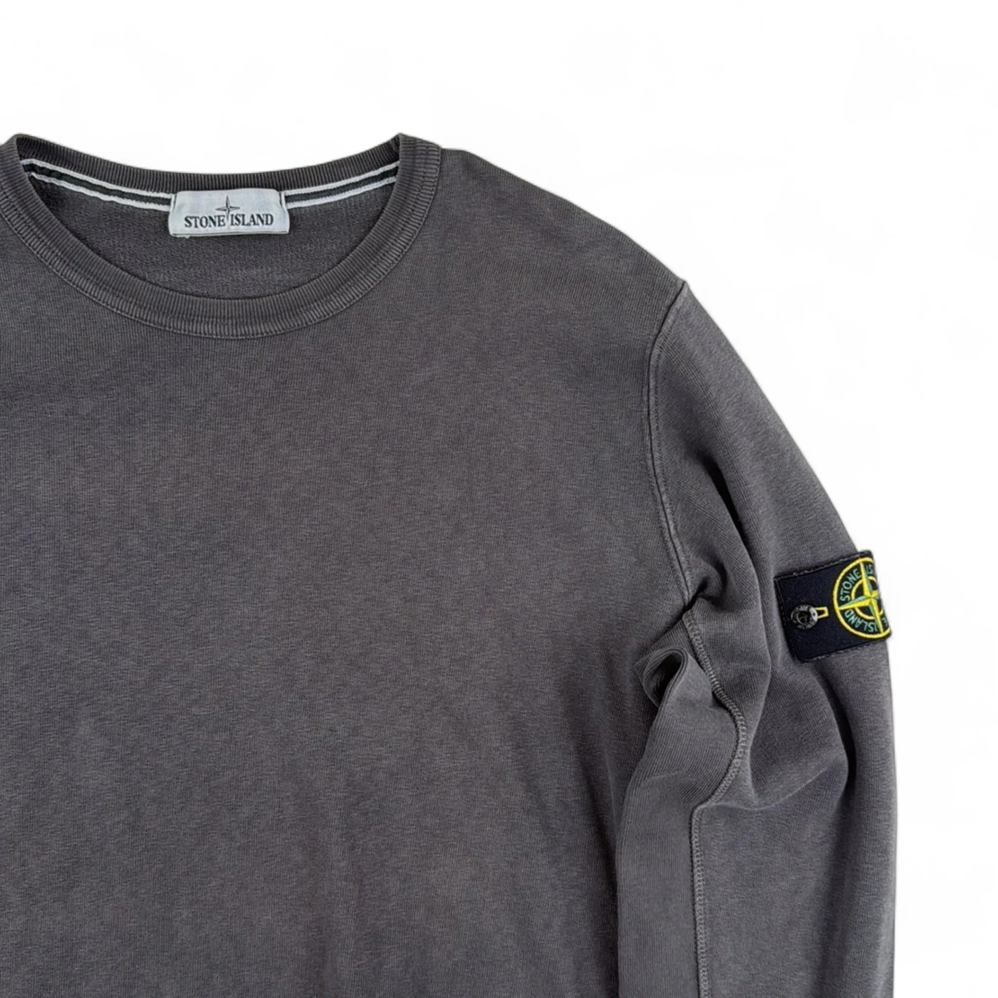 Stone Island Pull Col Rond Marron