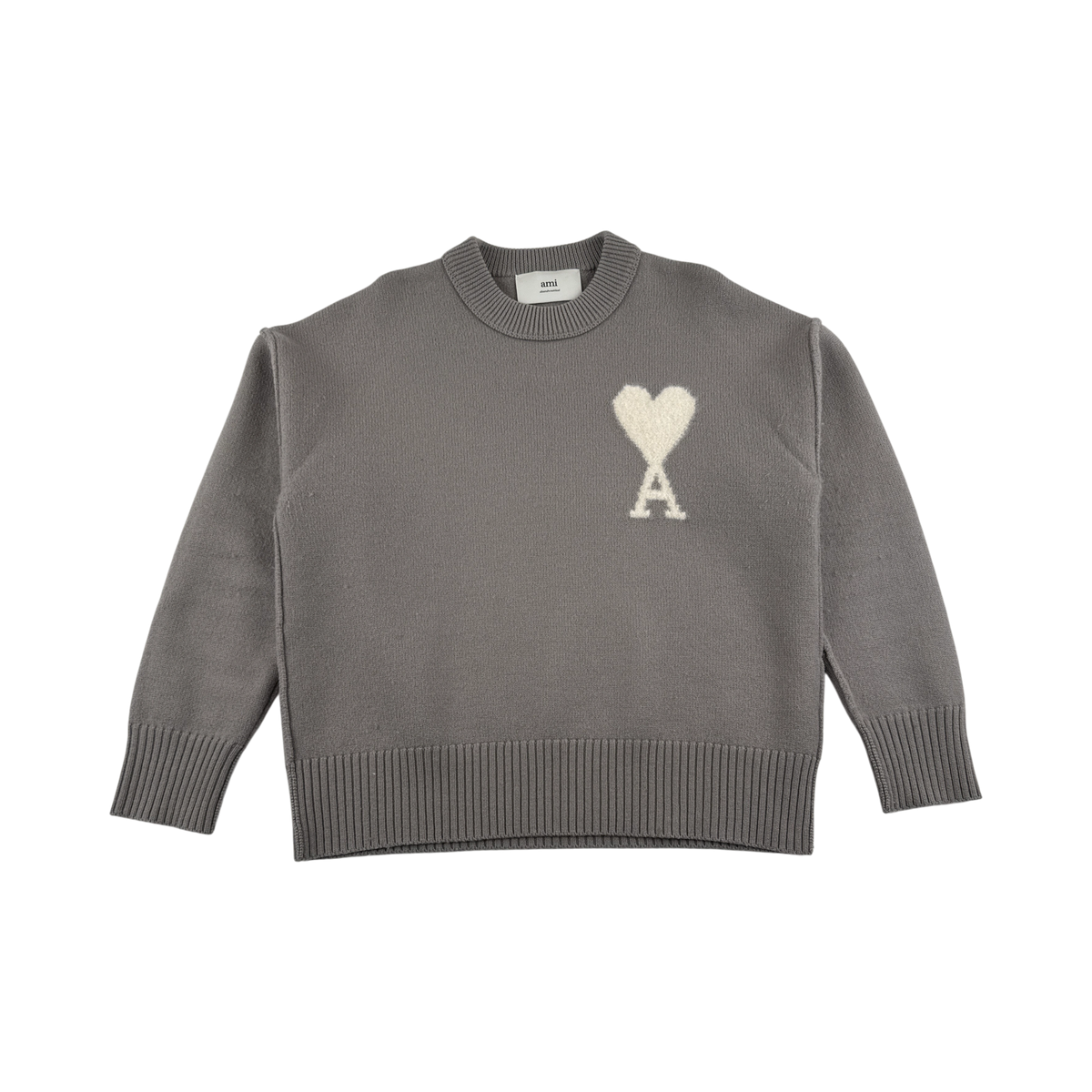 AMI Paris Pull Col Rond Laine — Taille S — Photo 1/2 #État_Très bon état