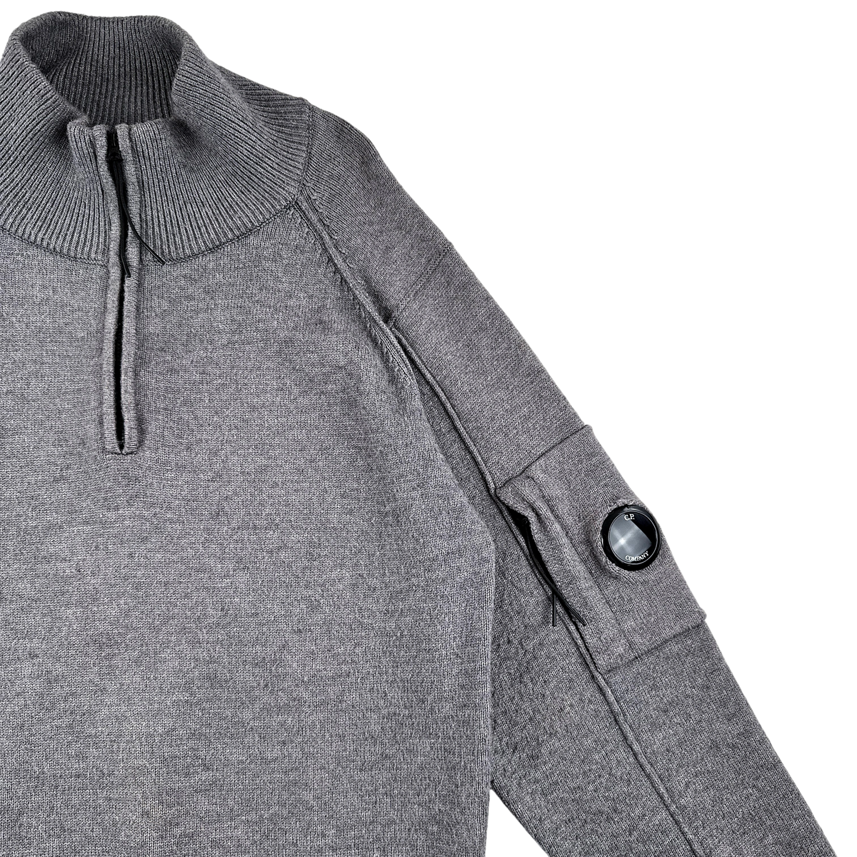 C.P. Company Half Zip Hooded Laine — Taille L — Photo 2/3 #État_Bon état