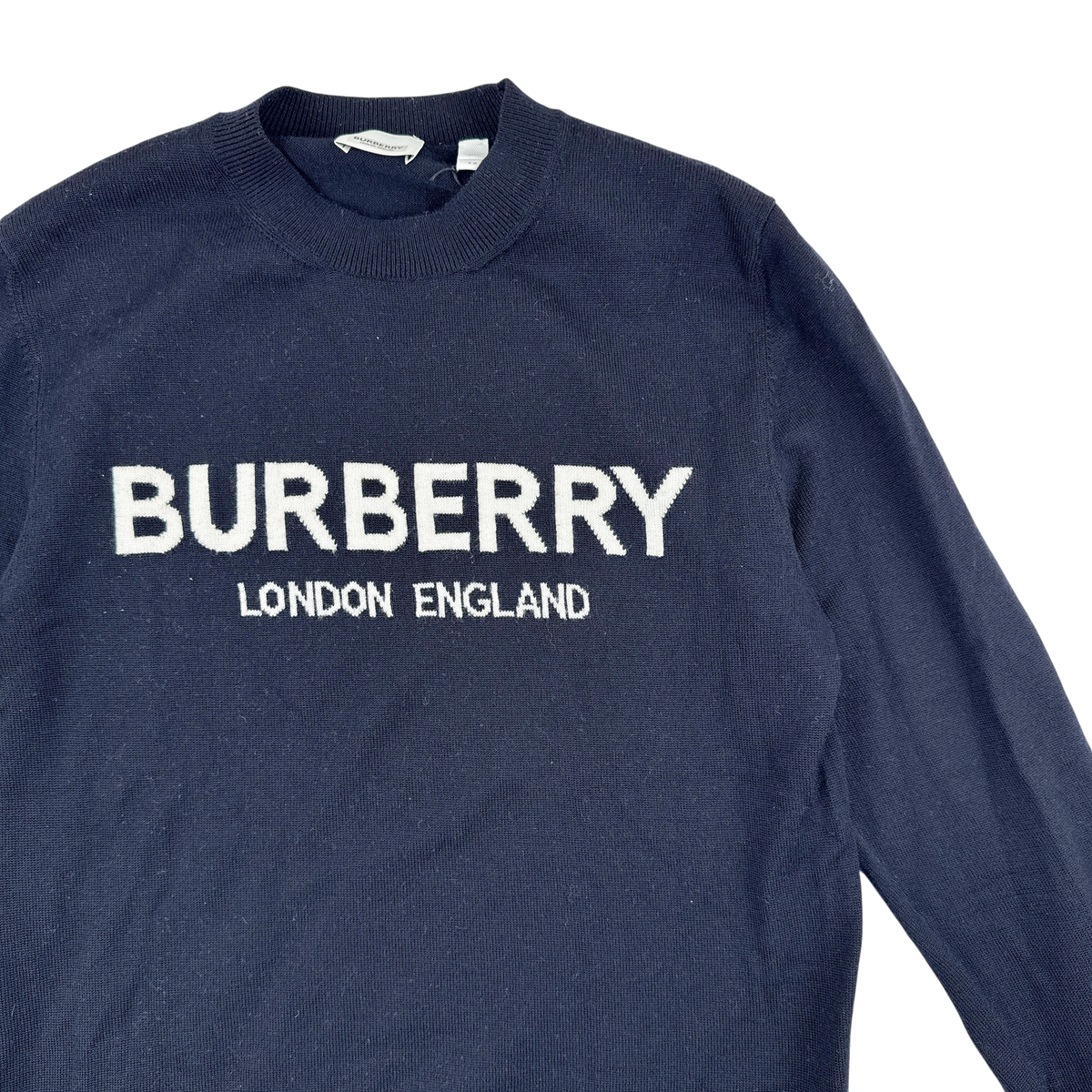 Burberry Pull Col Rond Laine — Taille XS — Photo 2/3 #État_Très bon état