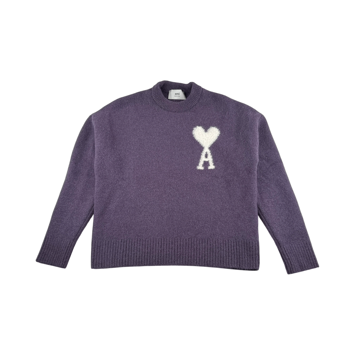 AMI Paris Pull Col Rond Laine — Taille M — Photo 1/2 #État_Très bon état