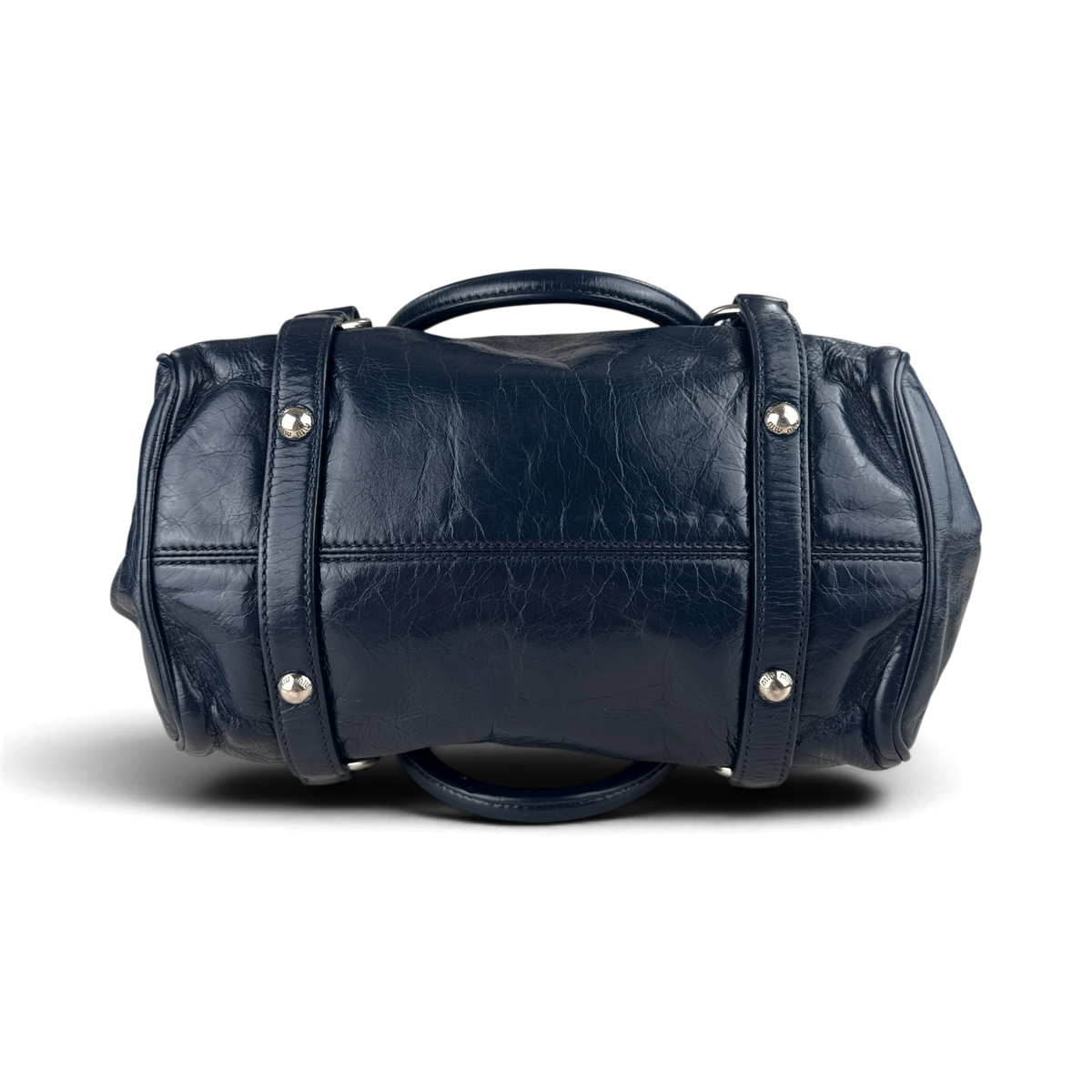Miu Miu Sac Bleu Leather — Taille UNIQUE — Photo 7/7 #État_Très bon état