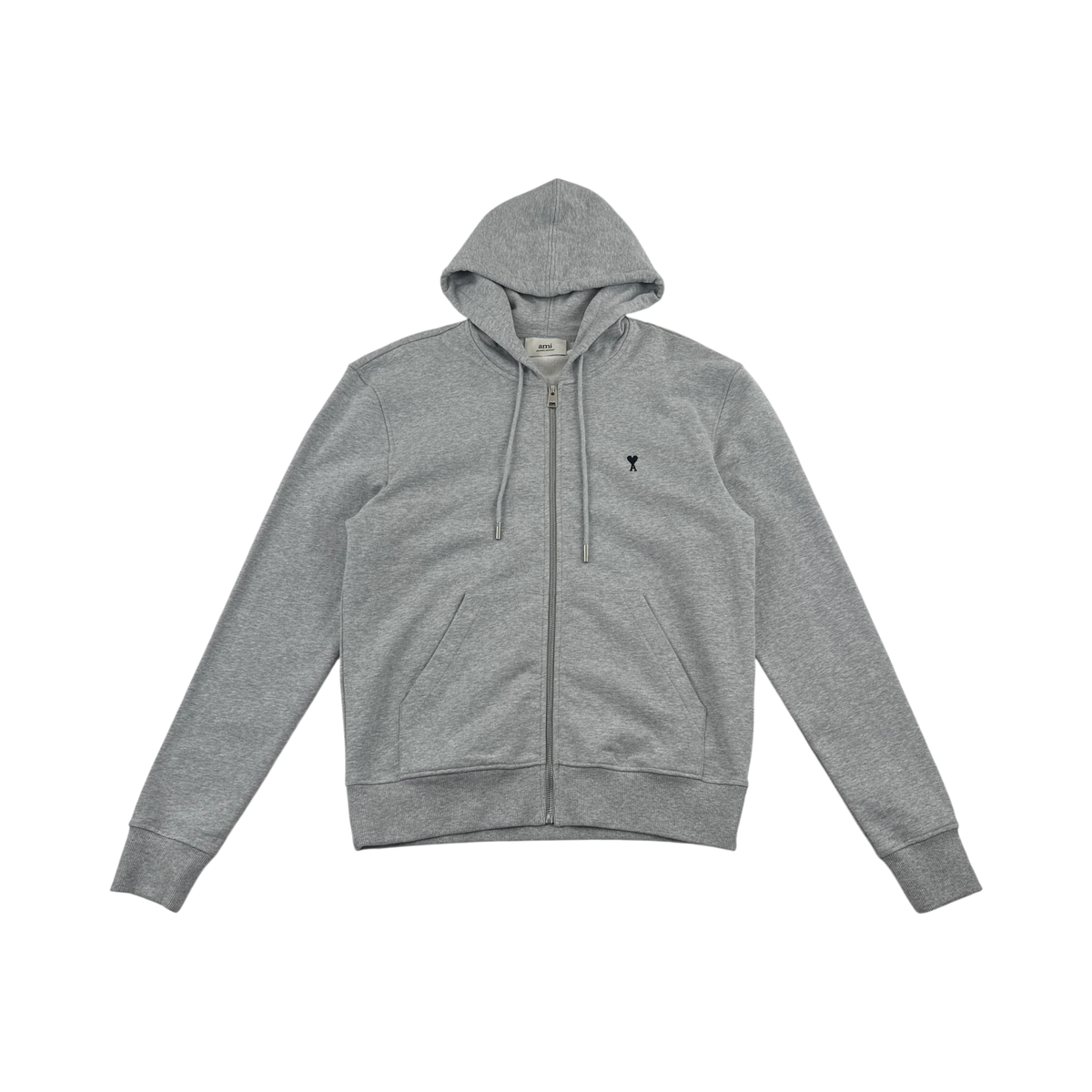 AMI Paris Zip Capuche Grise — Taille L — Photo 1/2 #État_Bon état