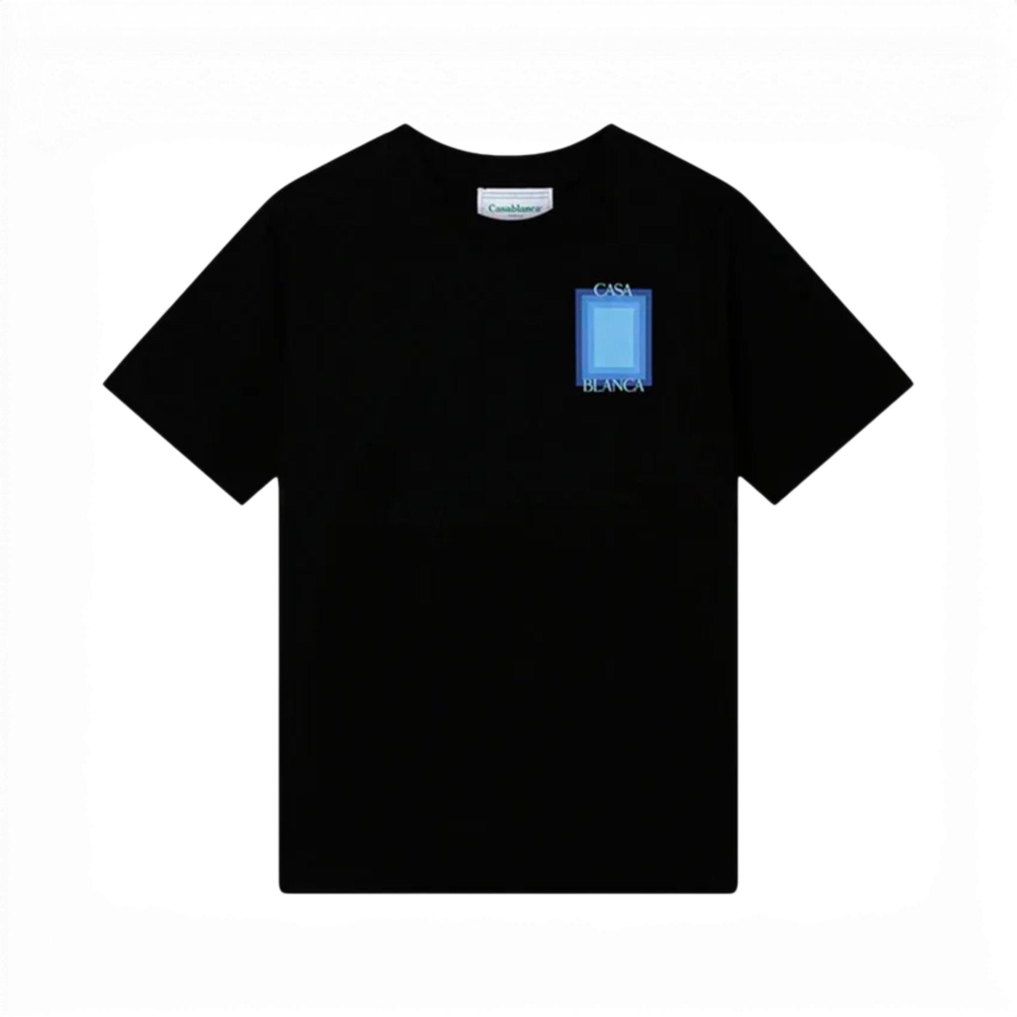 Casablanca T-Shirt carré bleu