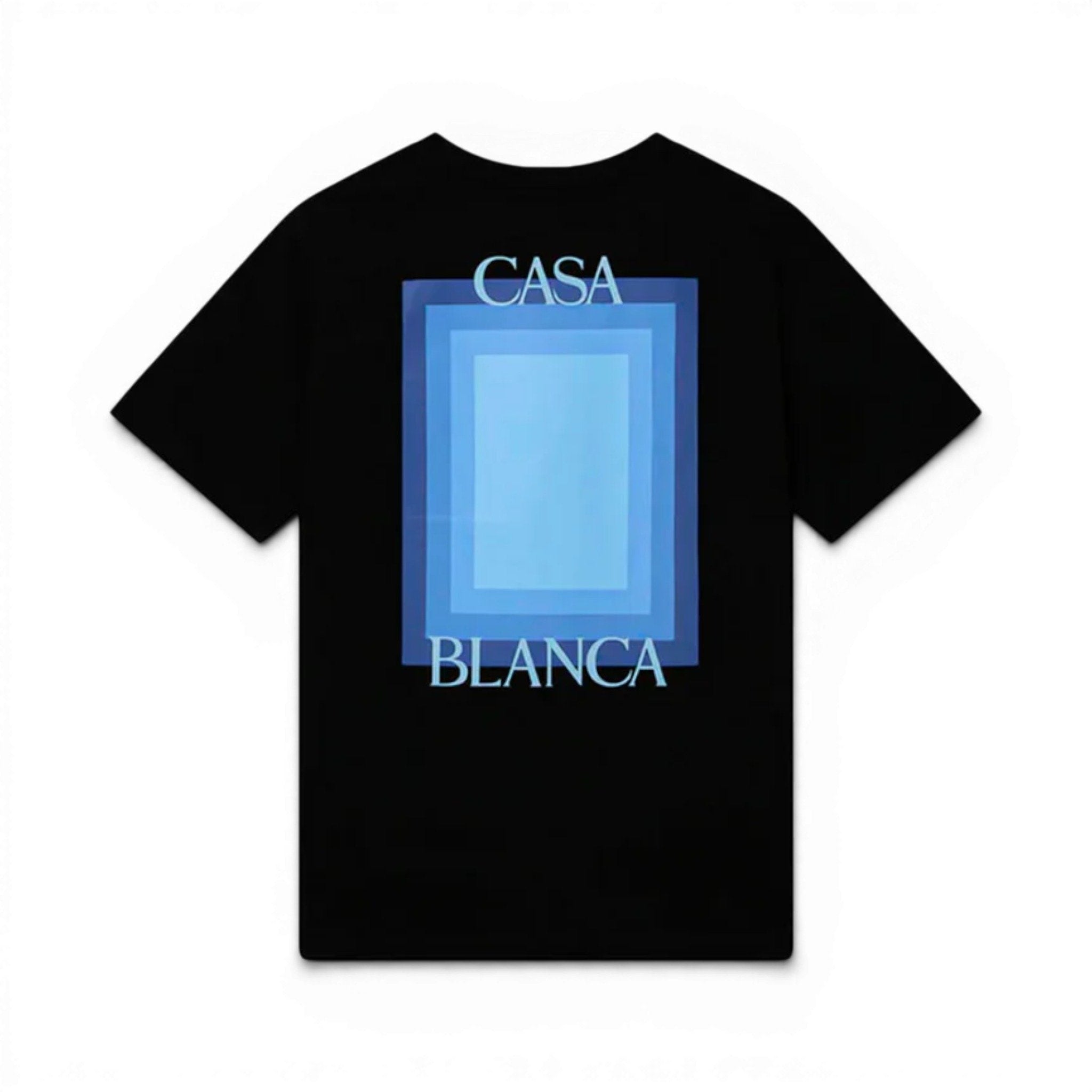 Casablanca T-Shirt carré bleu