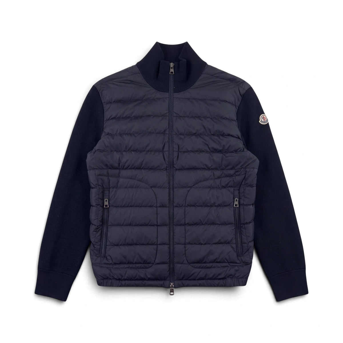 Moncler Cardigan Bi-Matière Sans Capuche