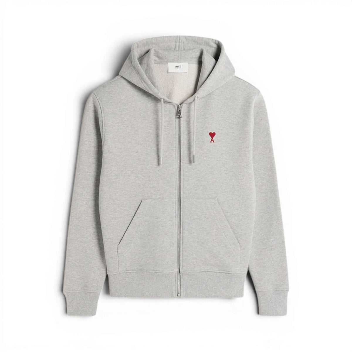 AMI Paris Zip Capuche Grise