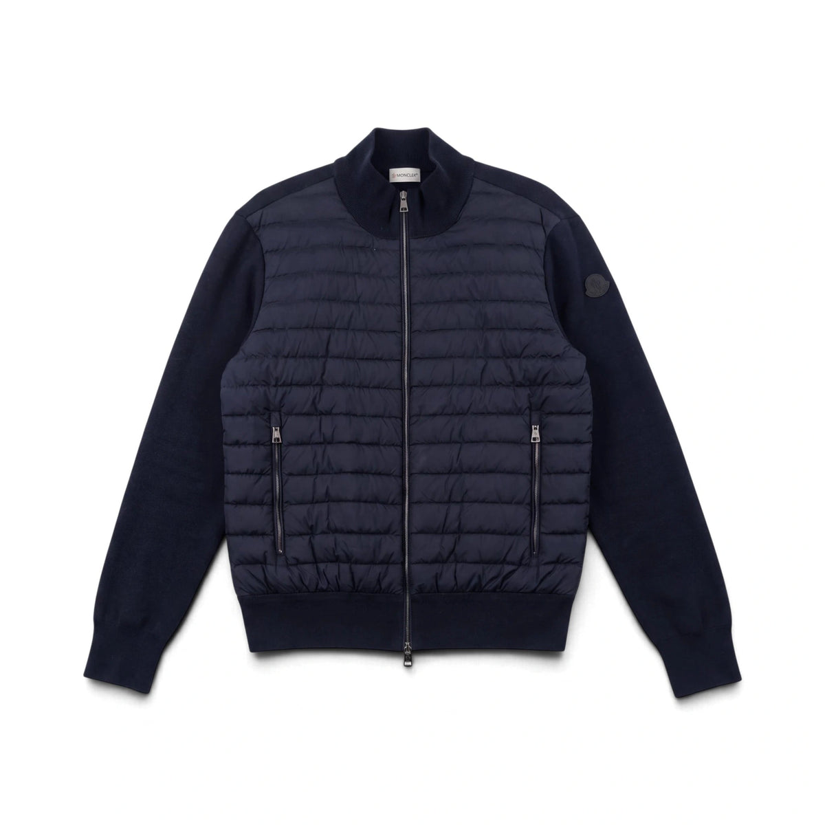 Moncler Cardigan Bi-Matière Sans Capuche