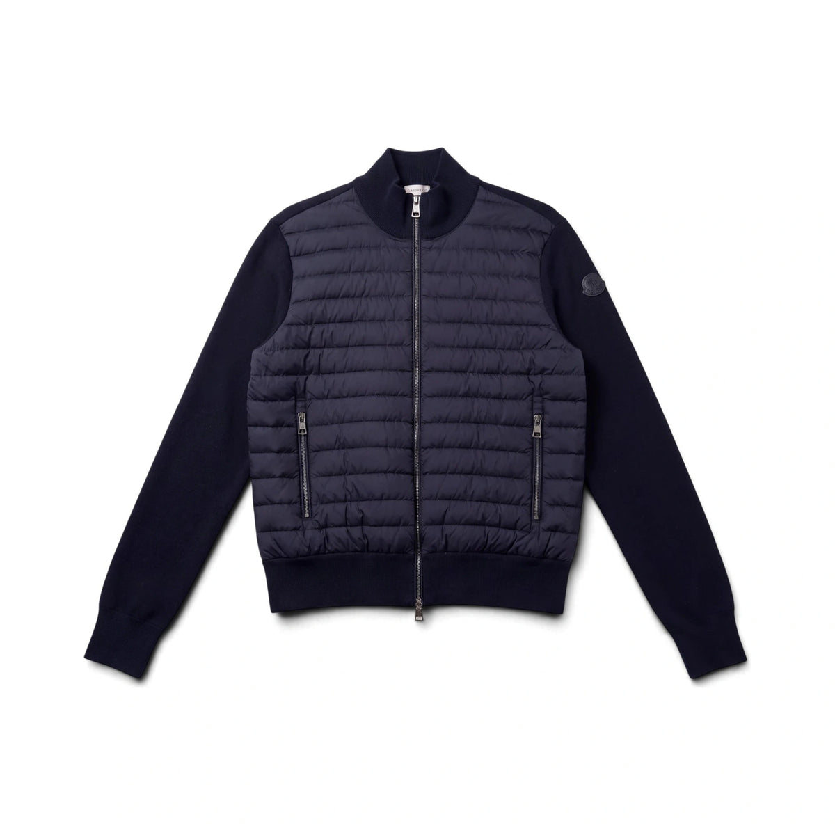 Moncler Cardigan Bi-Matière Sans Capuche