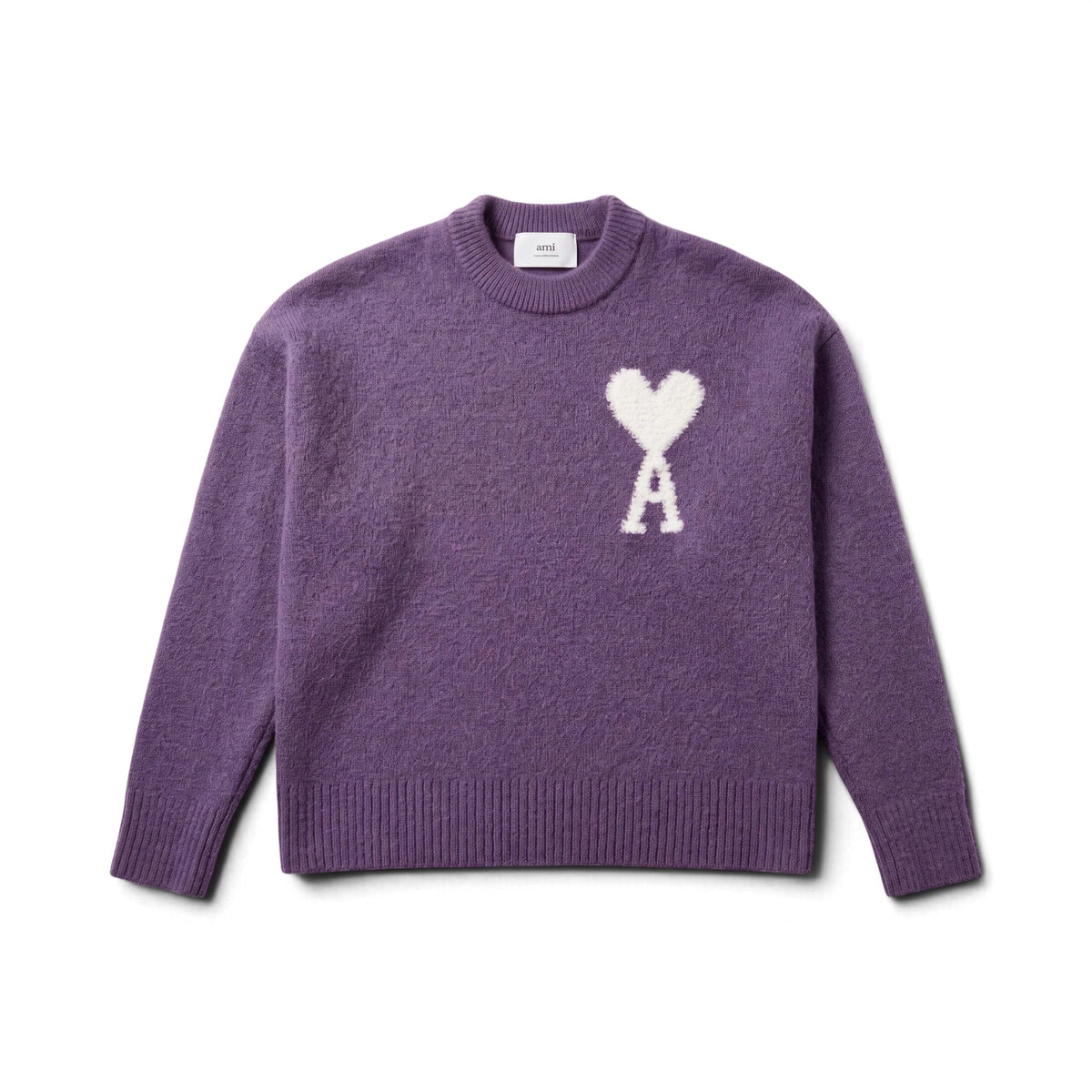 AMI Paris Pull Col Rond Laine