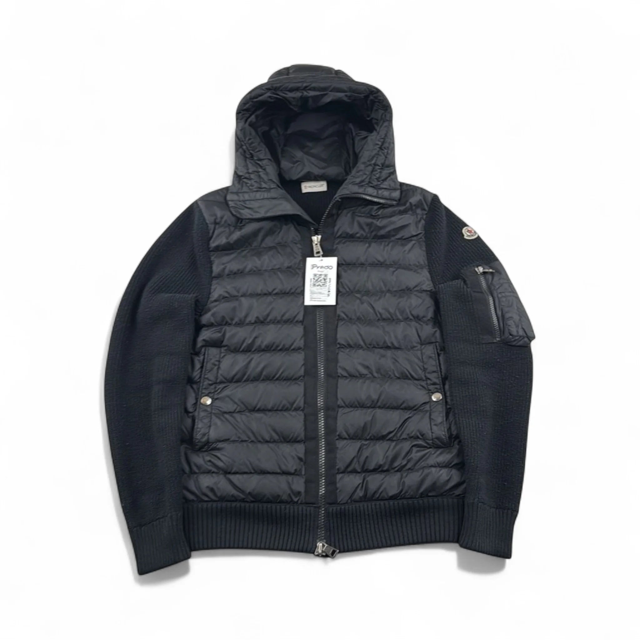 Moncler Cardigan Bi-Matière à Capuche — Taille S — Photo 1/3 #État_Occasion · Très bon