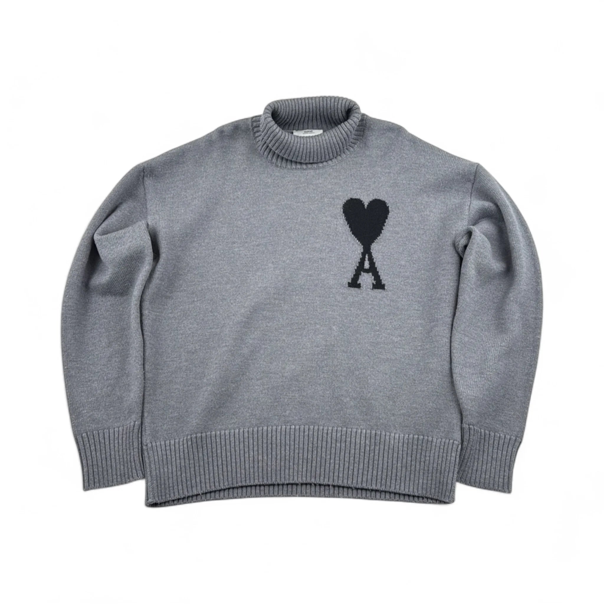 Ami Paris Pull Col Roulé Laine — Taille M — Photo 1/3 #État_Occasion · Bon état général