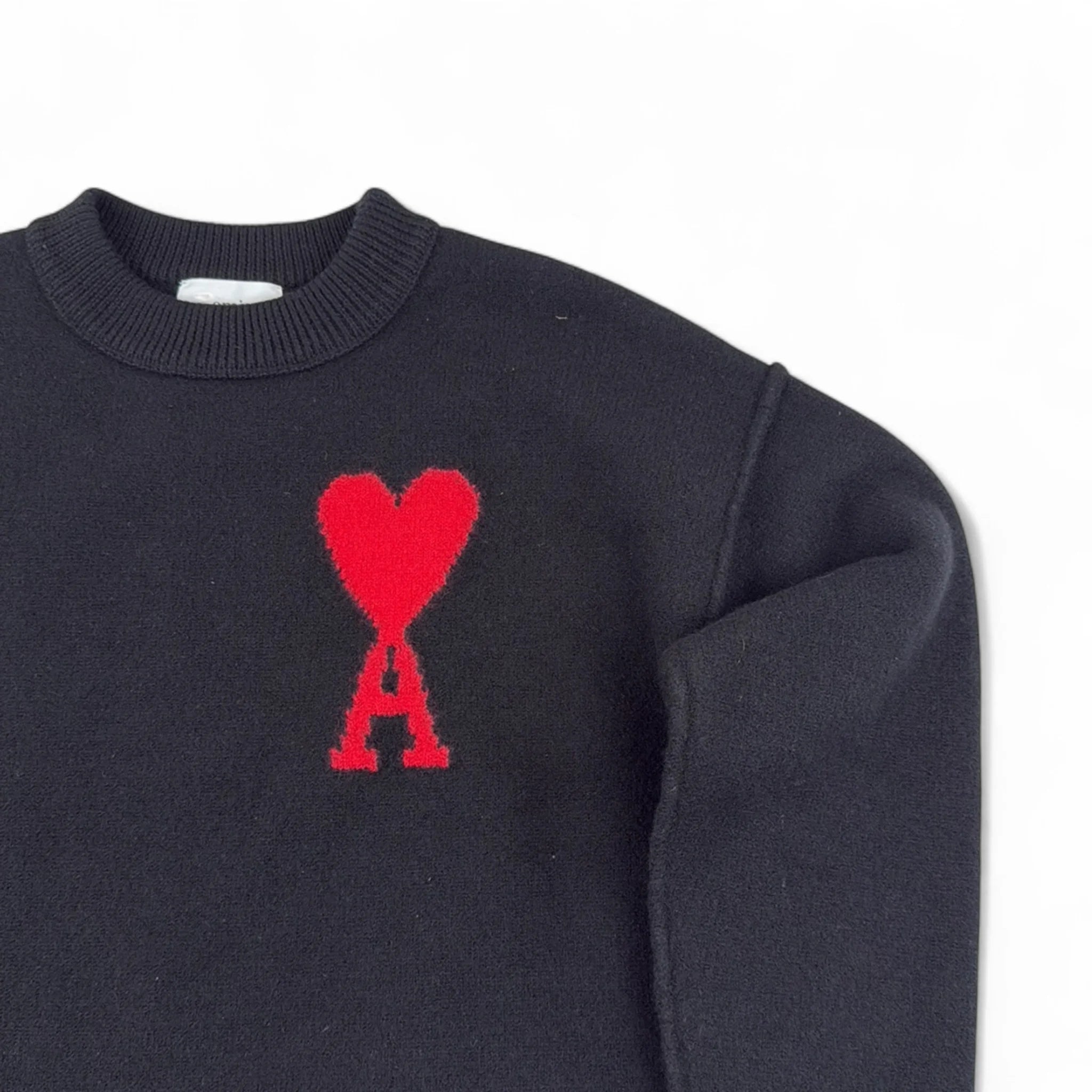 Ami Paris Pull Col Rond Laine