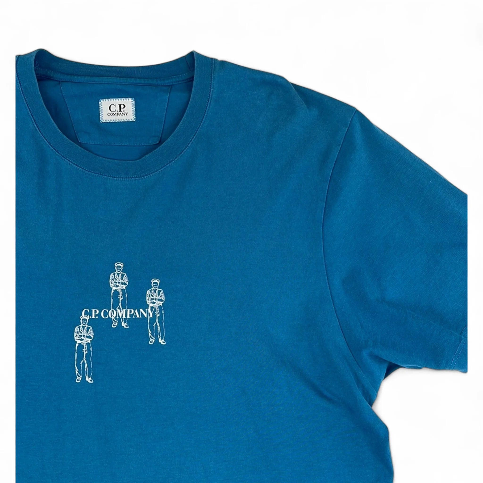 C.P. Company T-Shirt Ink Blue British Sailor — Taille L — Photo 3/6 #État_Occasion · Très bon