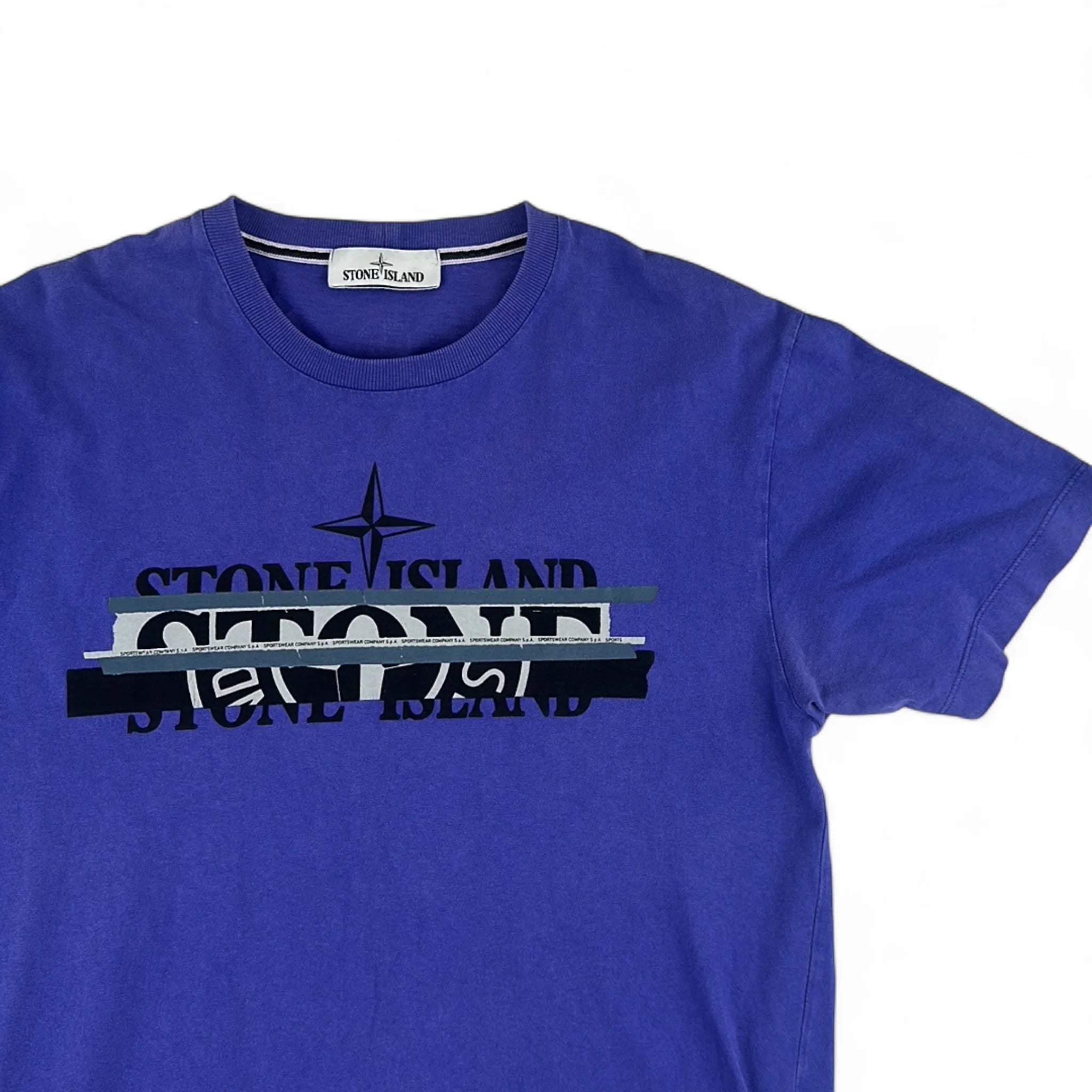 Stone Island T-Shirt Logo Imprimé — Taille L — Photo 2/4 #État_Occasion · Correct