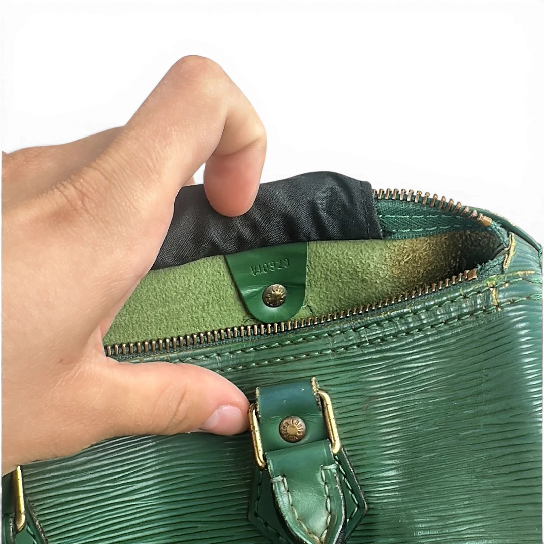Louis Vuitton Speedy 25cm Épi Vert — Taille M — Photo 9/12 #État_Bon état