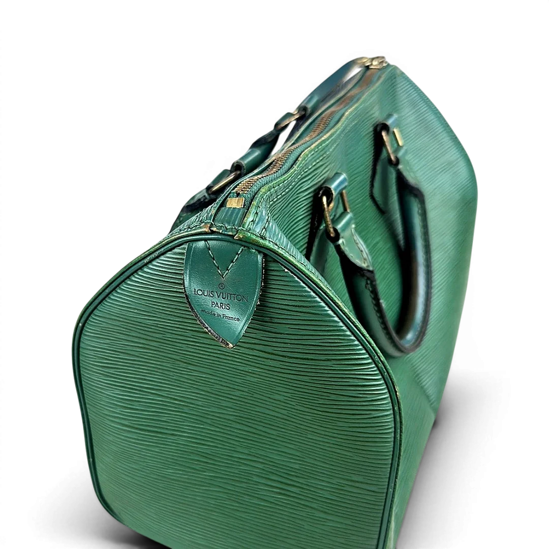 Louis Vuitton Speedy 25cm Épi Vert — Taille M — Photo 11/12 #État_Bon état