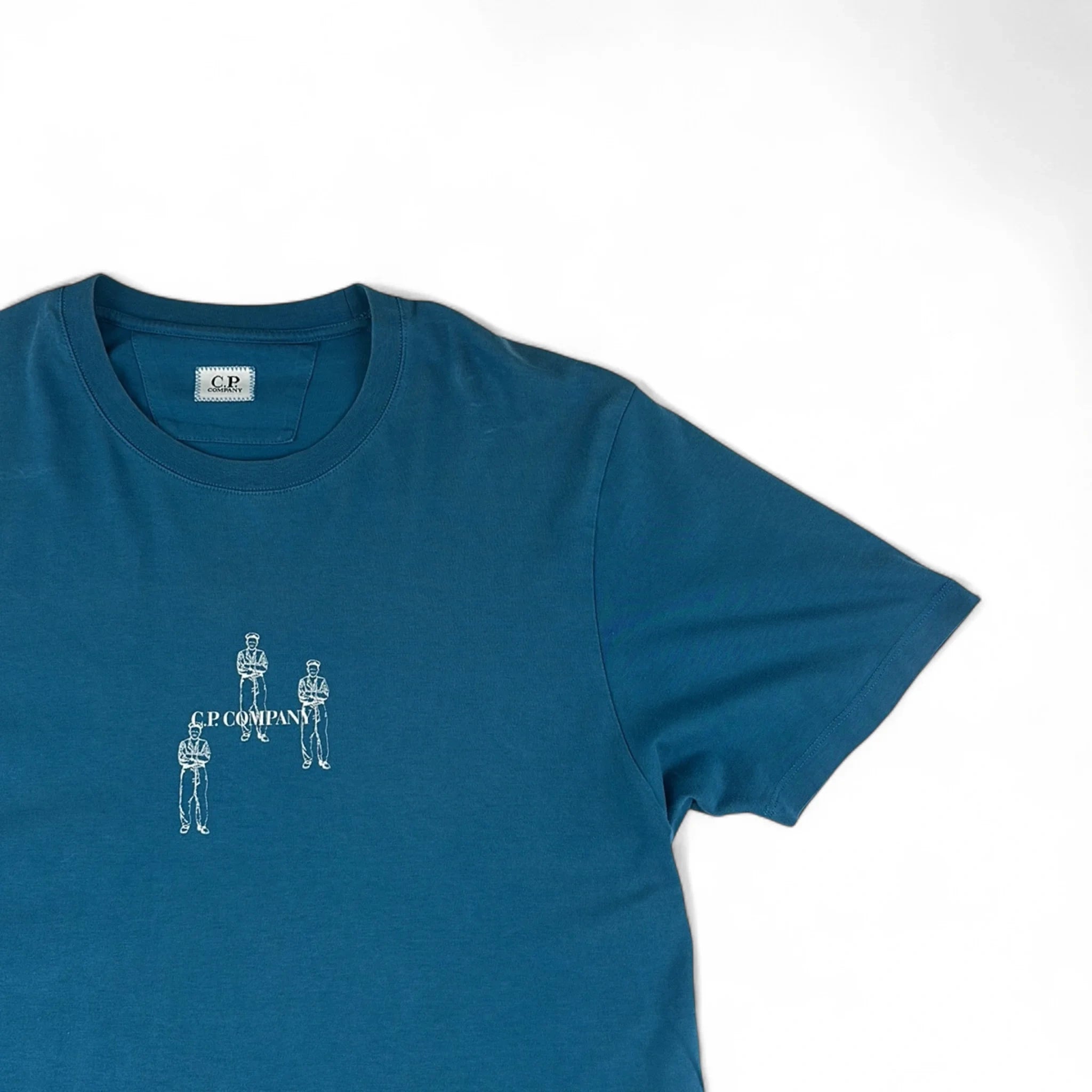 C.P. Company T-Shirt Ink Blue British Sailor — Taille L — Photo 4/6 #État_Occasion · Très bon