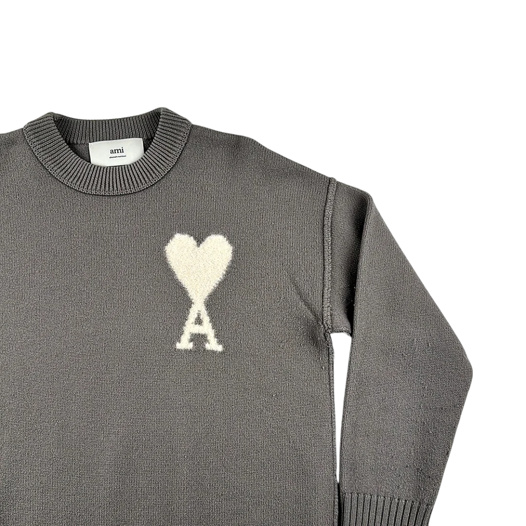 Ami Paris Pull Col Rond Laine — Taille S — Photo 4/6 #État_Très bon état