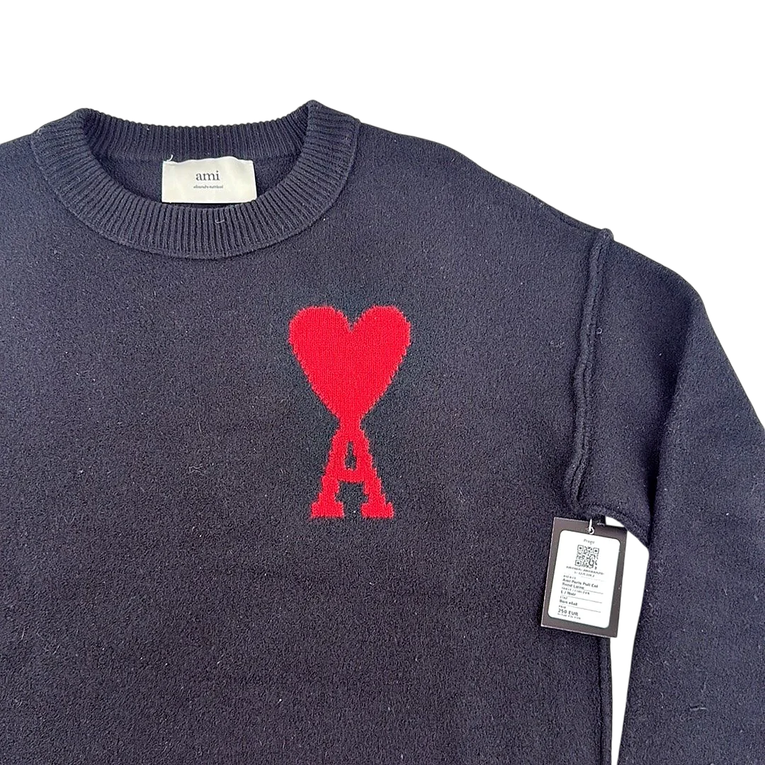 Ami Paris Pull Col Rond Laine — Taille L — Photo 2/3 #État_Bon état · Pièce 1