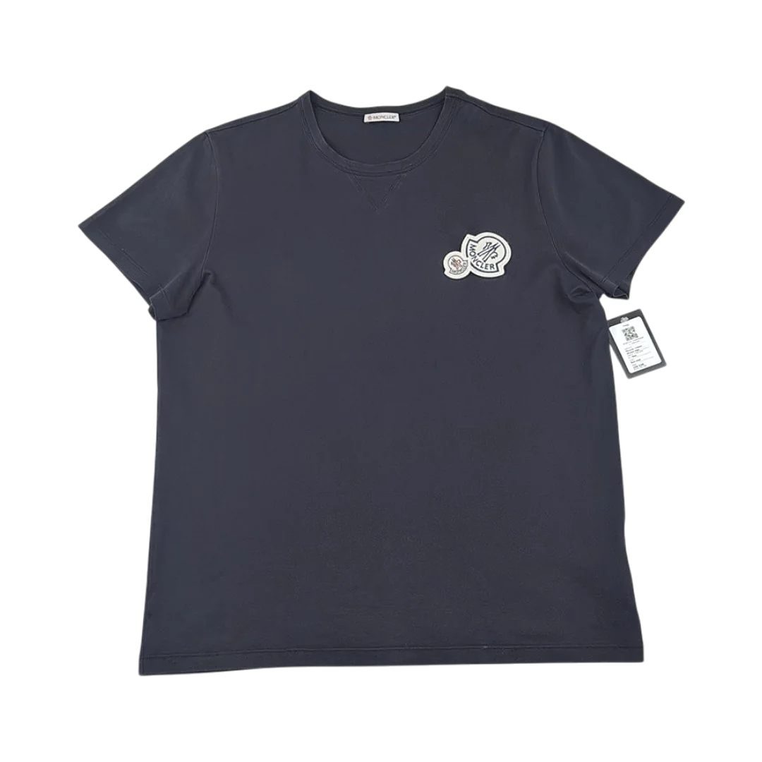 Moncler T-Shirt double logo — Taille L — Photo 1/3 #État_Bon état