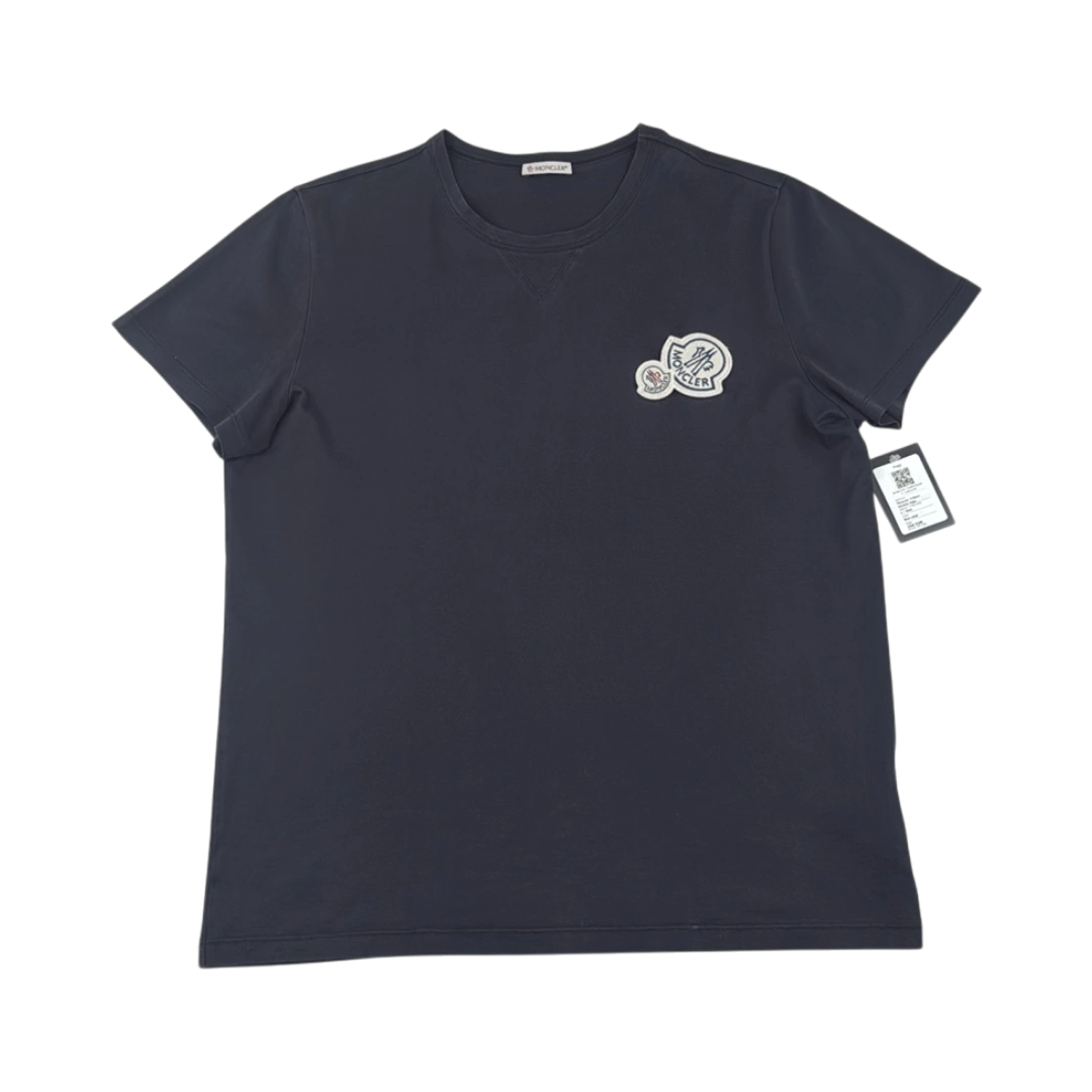 Moncler T-Shirt Double Logo — Taille L — Photo 1/2 #État_Bon état
