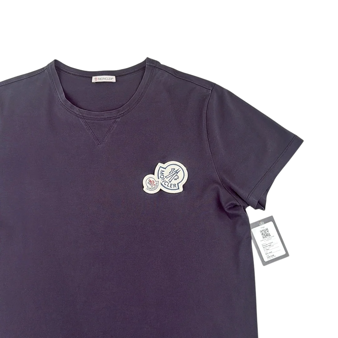 Moncler T-Shirt double logo — Taille L — Photo 2/3 #État_Bon état