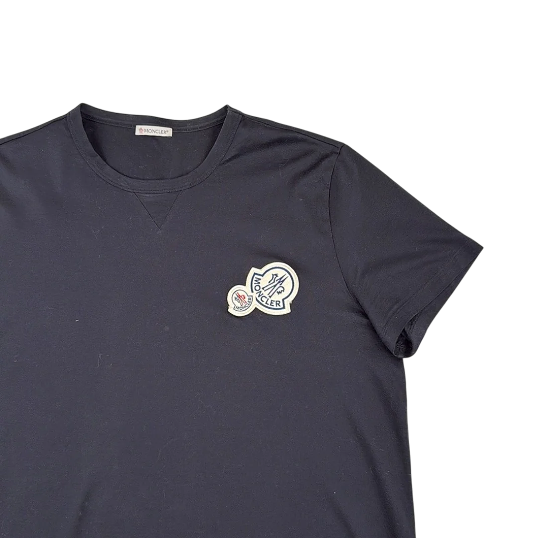 Moncler T-Shirt double logo — Taille L — Photo 2/3 #État_Très bon état