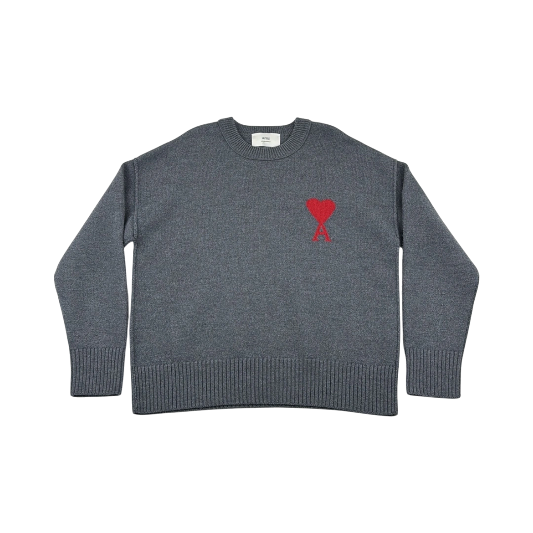AMI Paris Pull Col Rond Laine — Taille M — Photo 1/2 #État_Très bon état