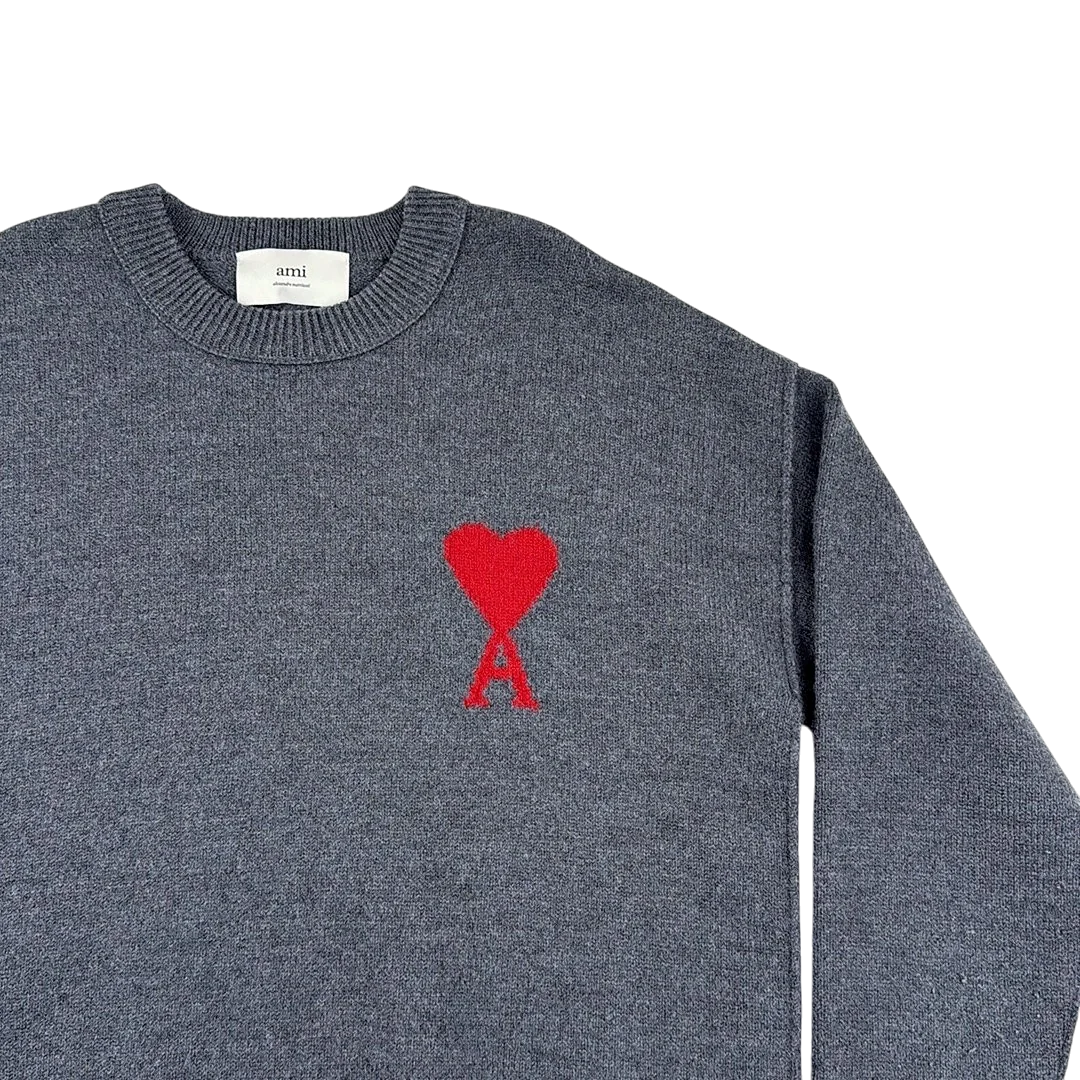Ami Paris Pull Col Rond Laine — Taille M — Photo 2/3 #État_Très bon état