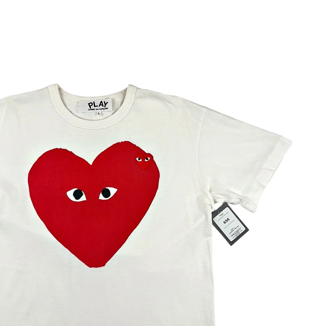 Comme Des Garçons T Shirt Gros Coeur — Taille L — Photo 2/3 #État_Bon état