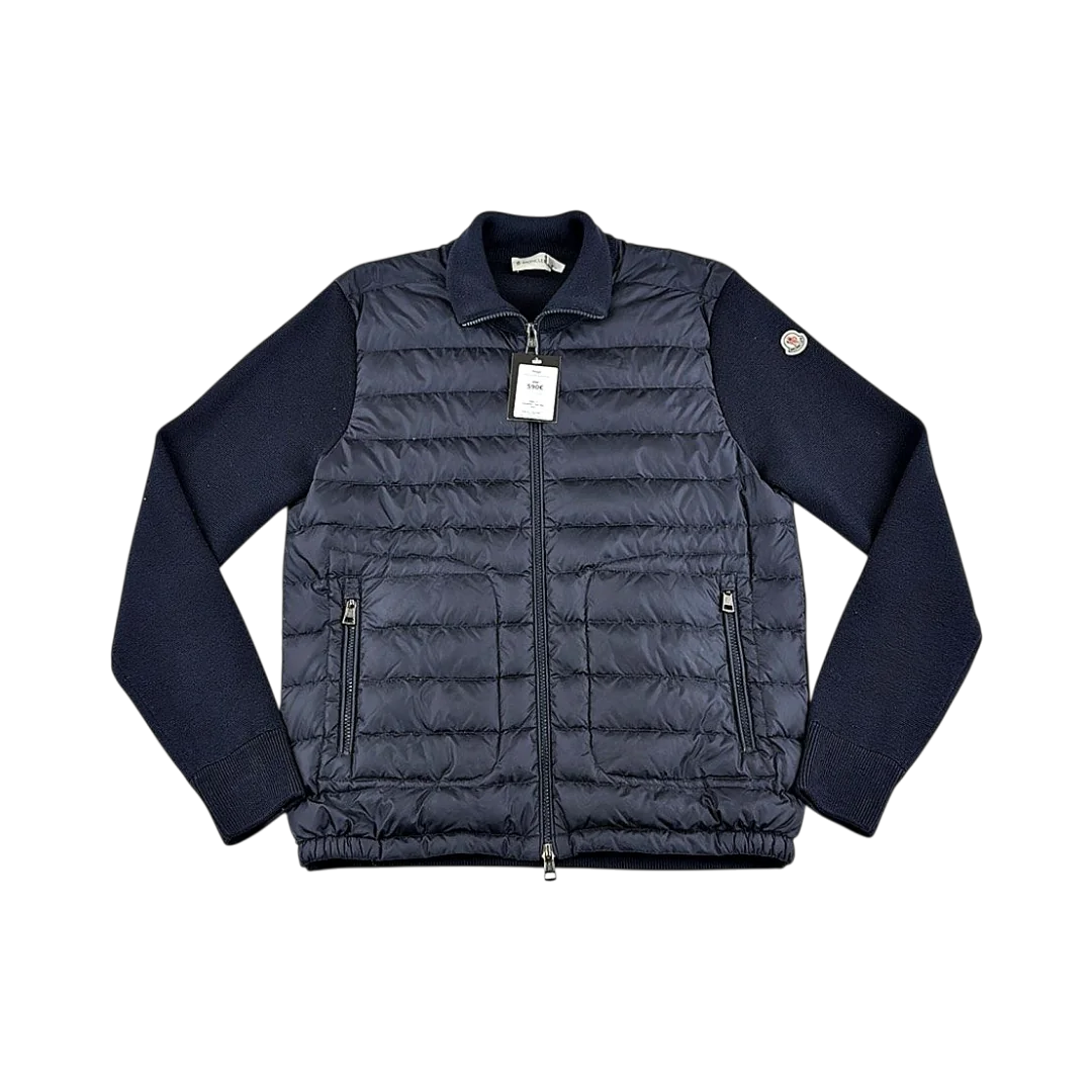 Moncler Cardigan Bi-Matière Sans Capuche — Taille L — Photo 1/3 #État_Très bon état