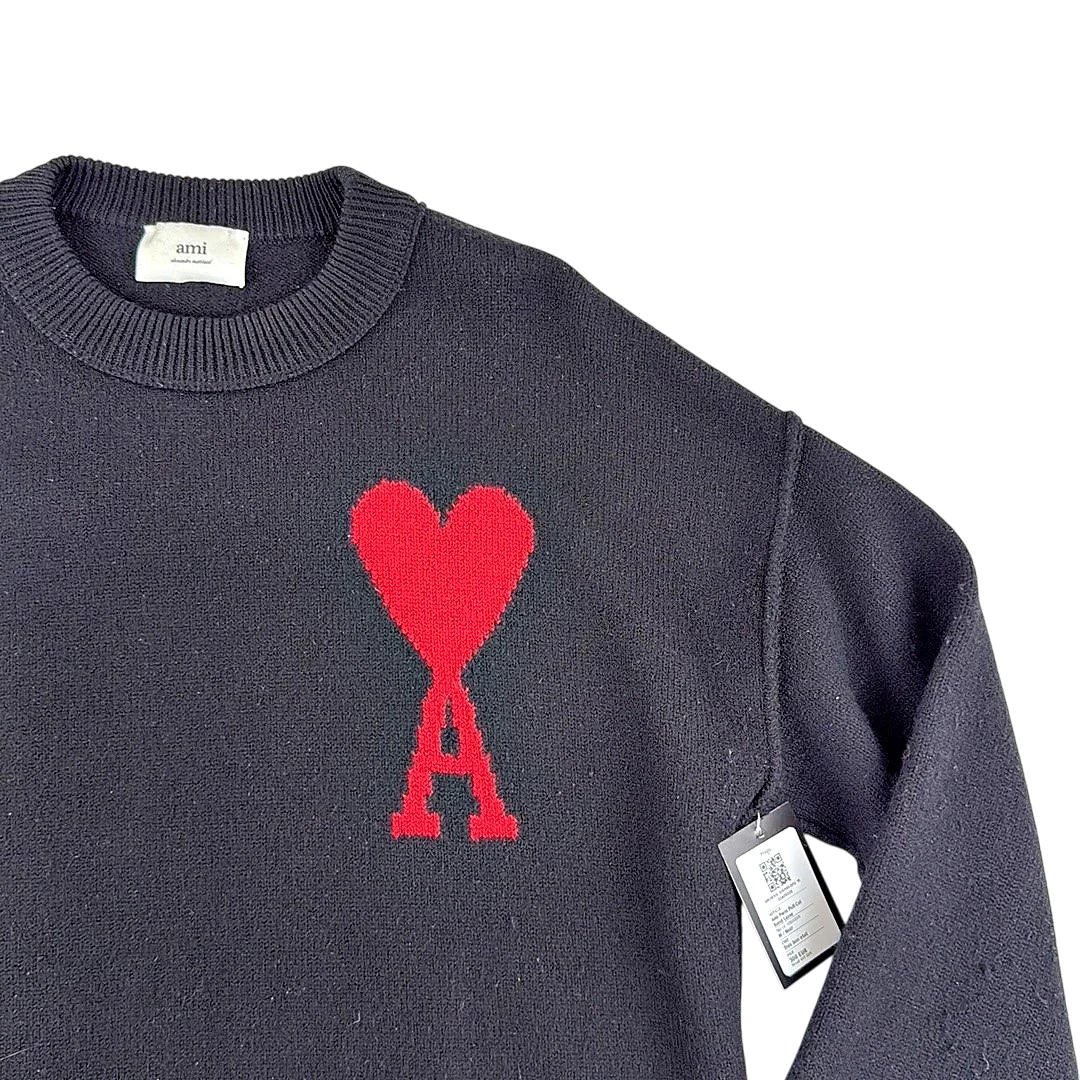 Ami Paris Pull Col Rond Laine — Taille M — Photo 2/3 #État_Très bon état